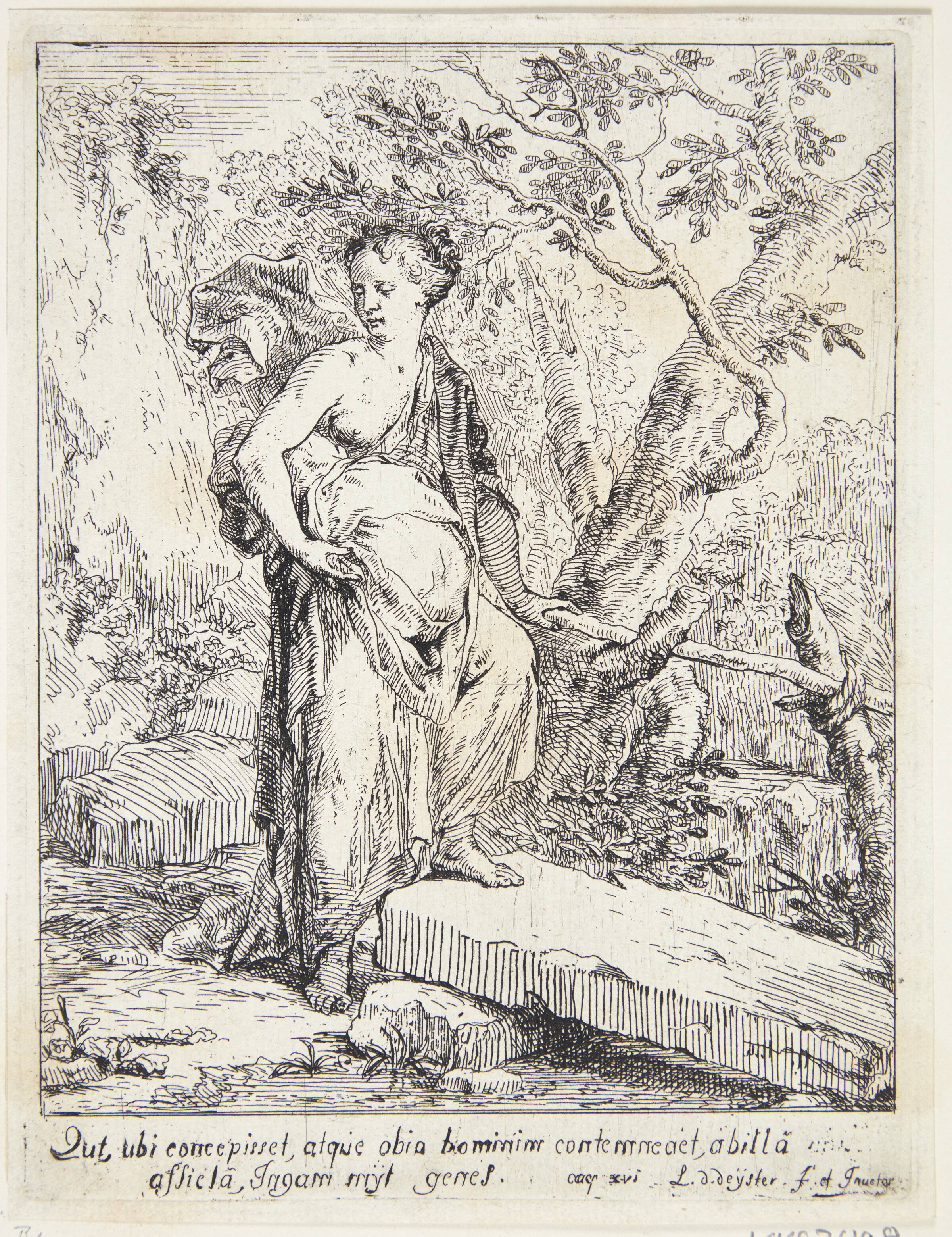 Hagar i ørkenen, Louis de Deyster, 1656-1711