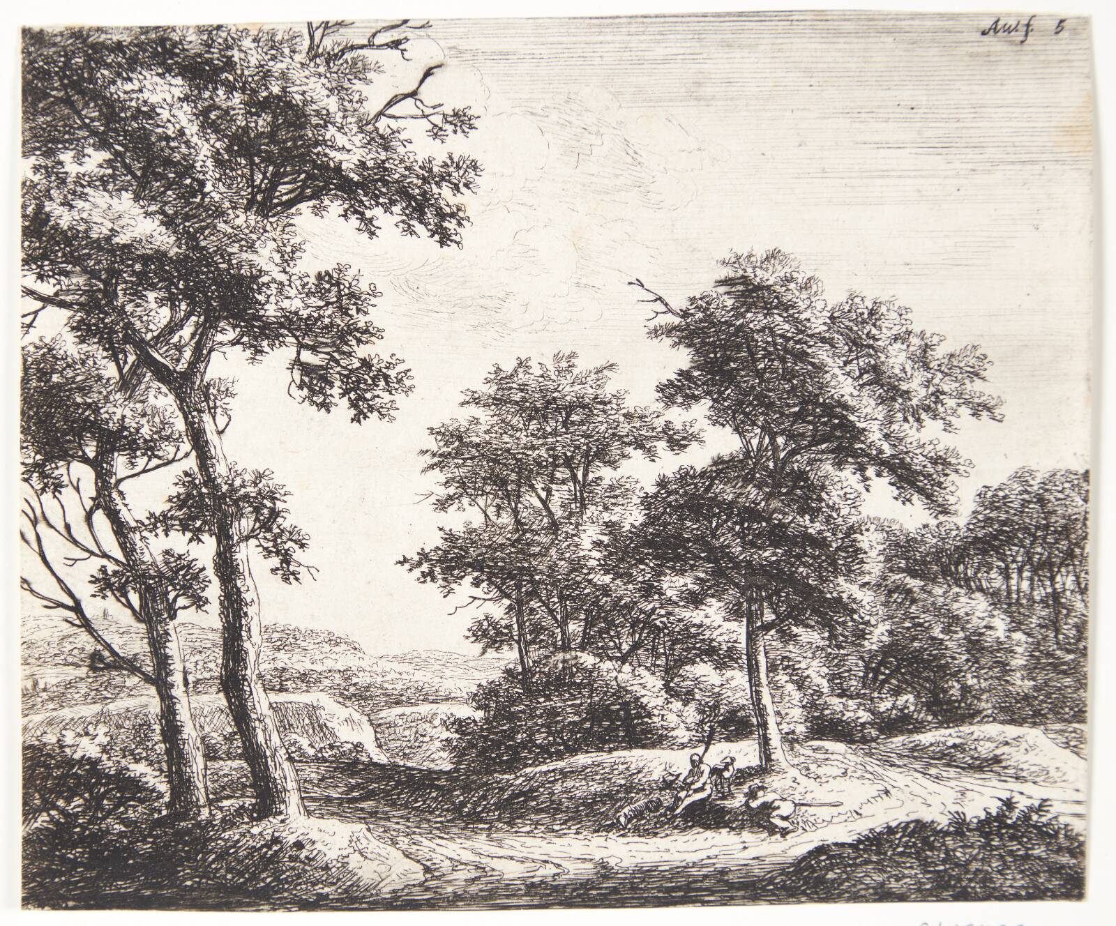 To hyrder under et træ, Anthonie Waterloo, 1610-1690