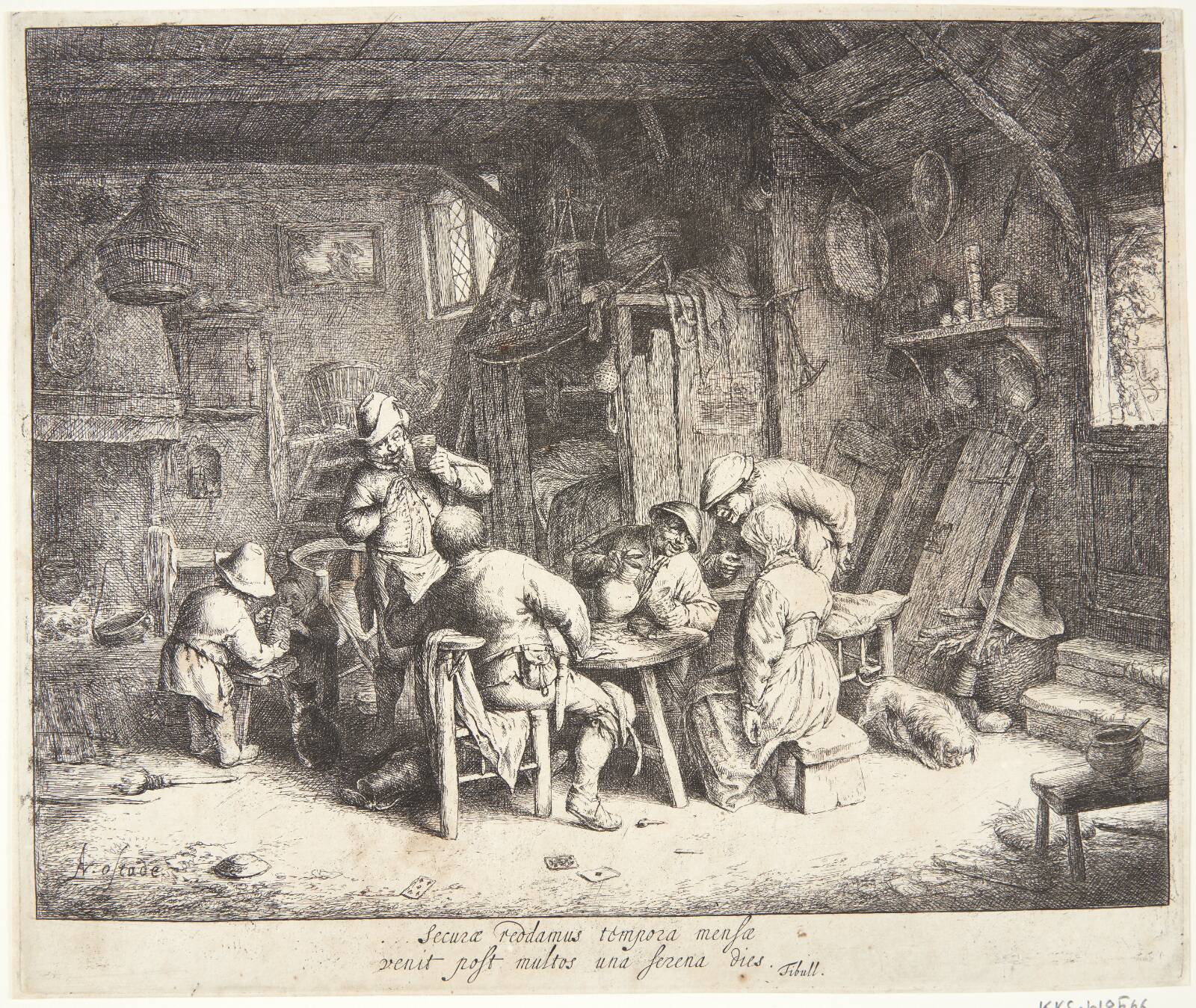 Morgenmaden, Adriaen van Ostade, 1664