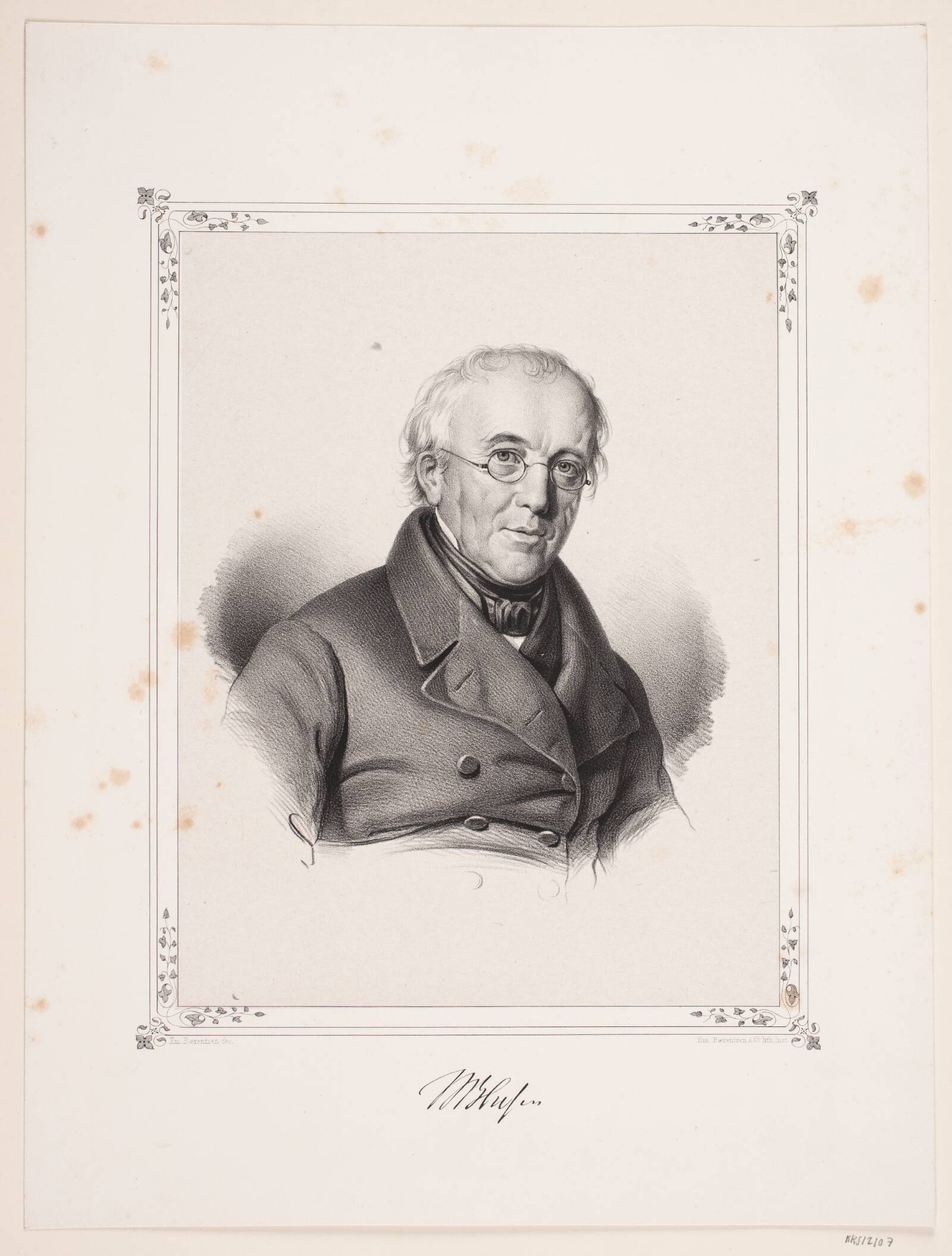 Steen Steensen Blicher, Emil Ditlev Bærentzen, 1840-1849