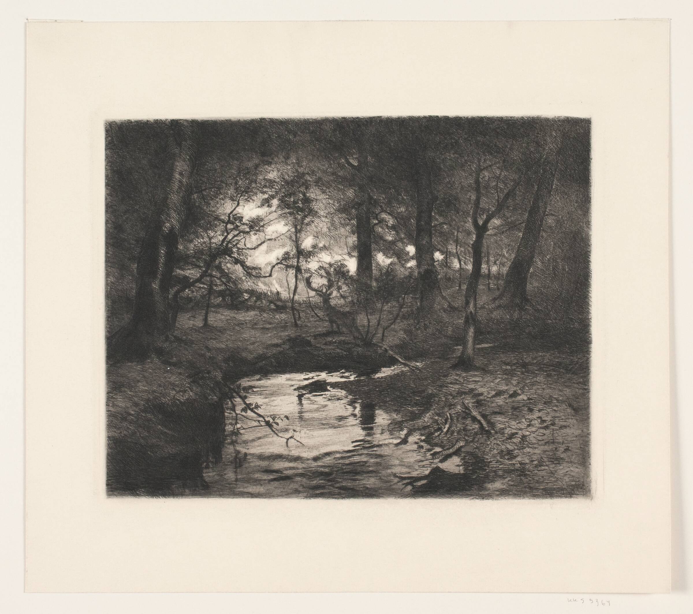 Aa i Borrevejle Skov, Thorvald Niss, 1898