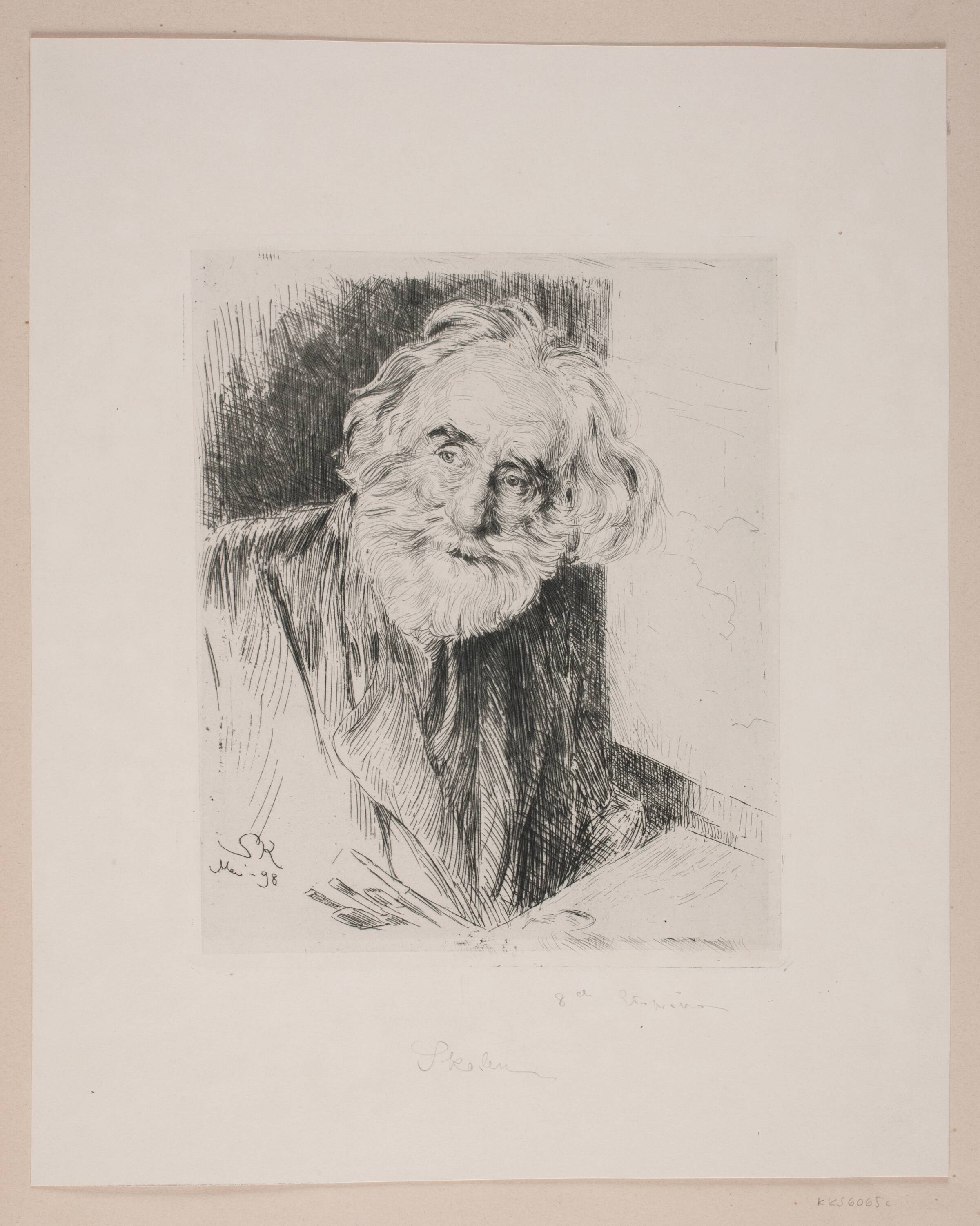 Portræt af Vilhelm Kyhn, P.S. Krøyer, 1898