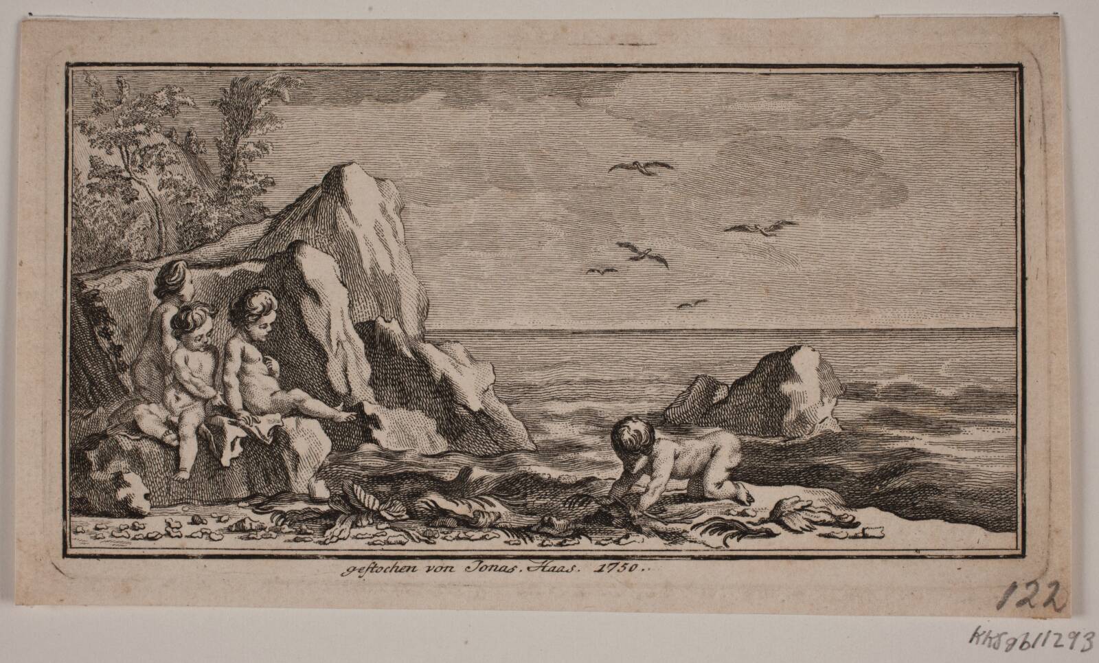 Vignet, Jonas Haas, 1750