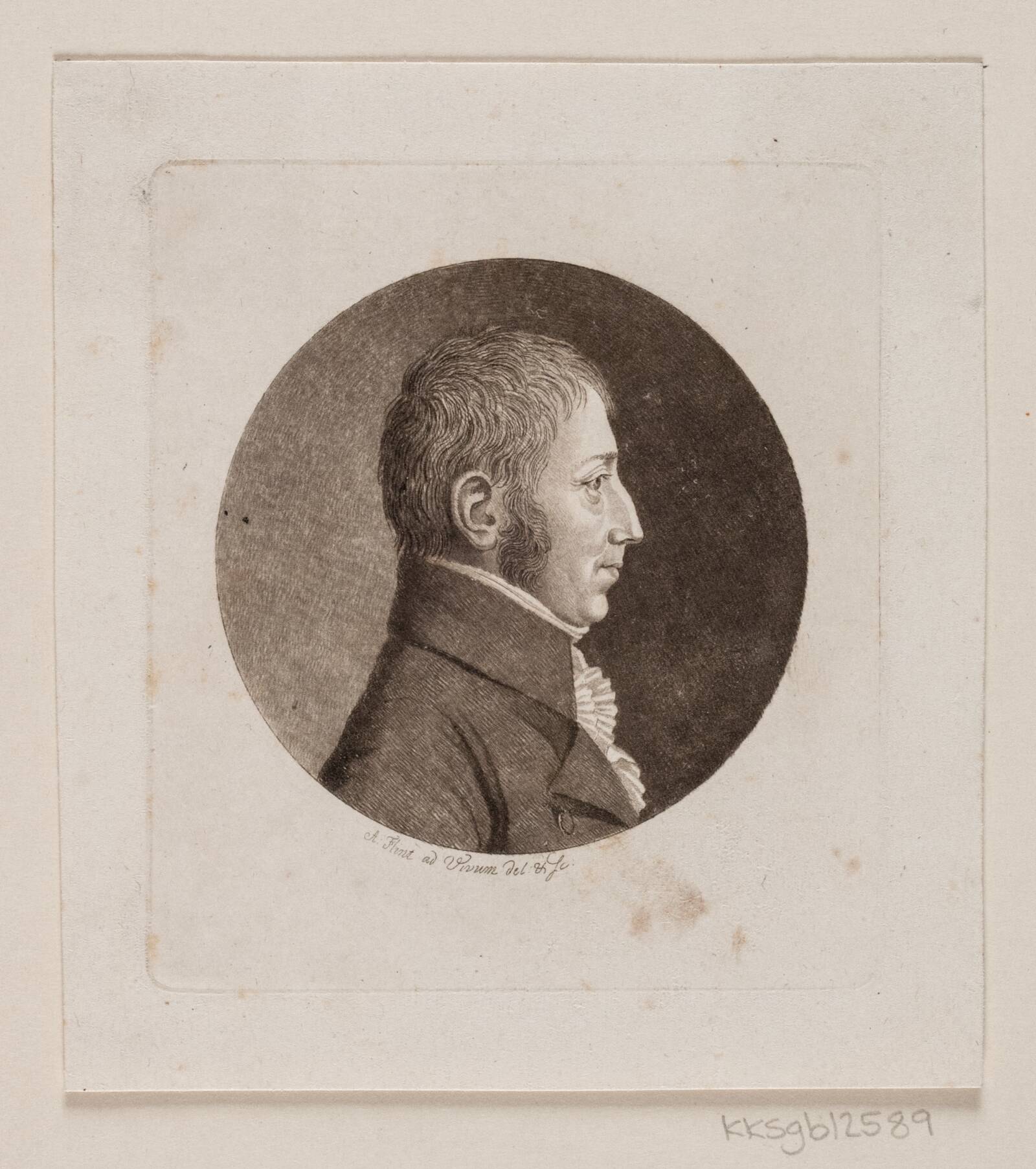 Ubekendt mandsportræt, Andreas Flint, 1767-1824
