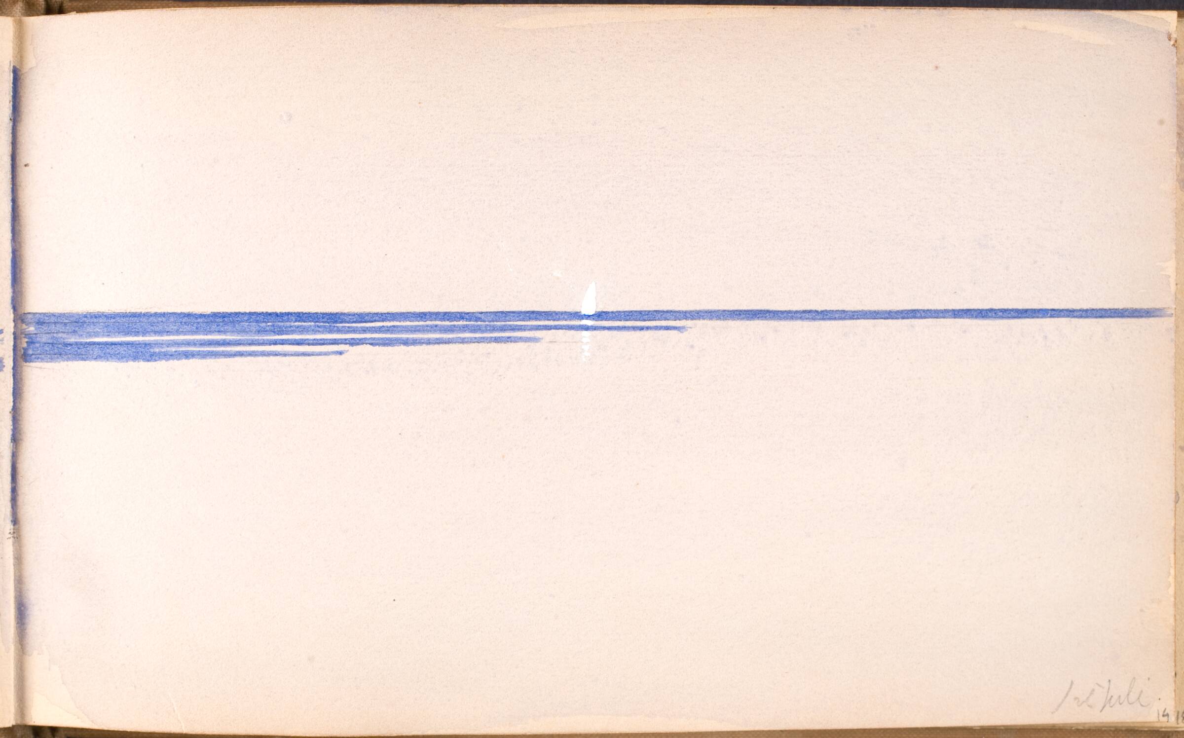 Himmel og hav med skib, Agnes Slott-Møller, 1894