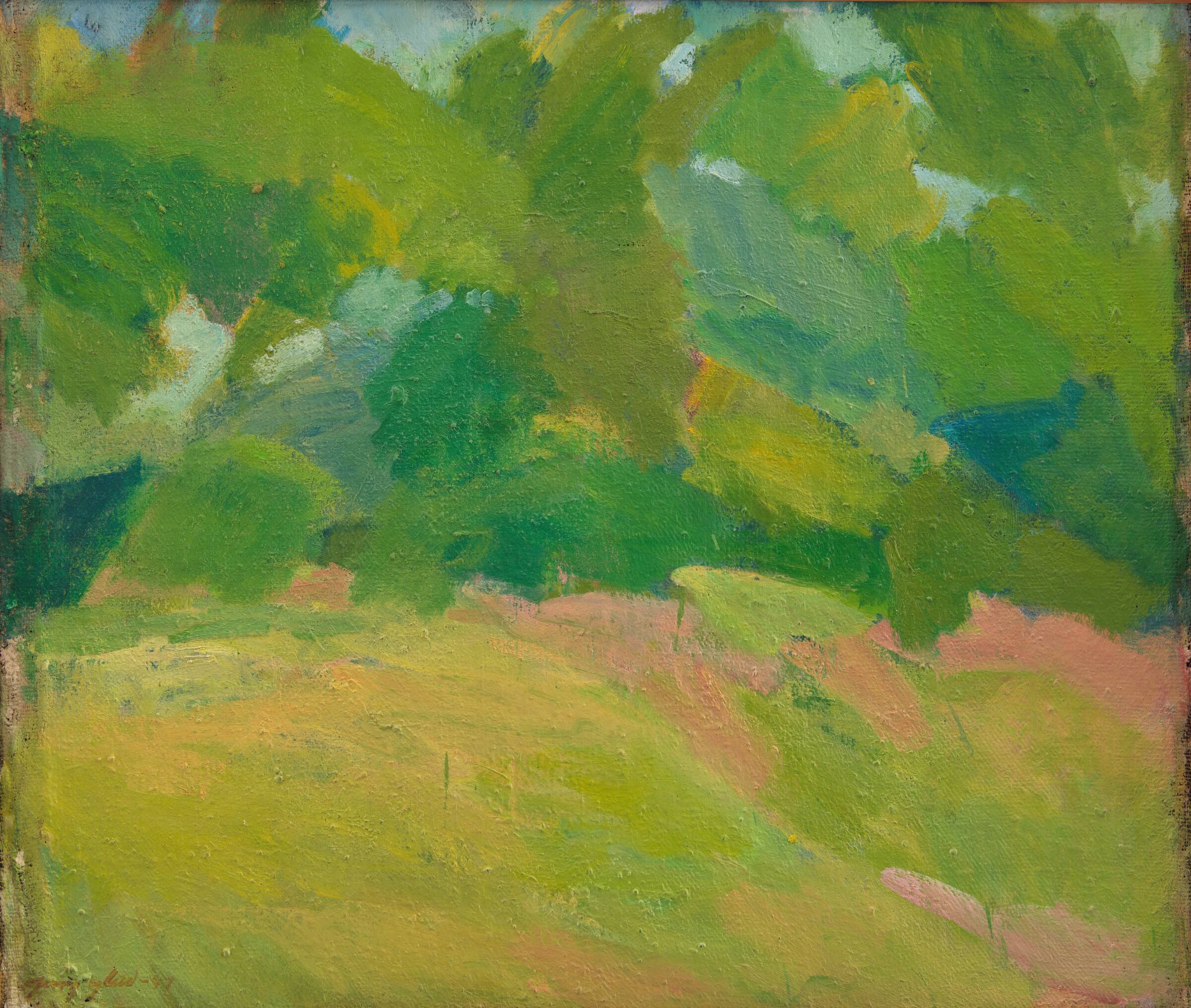 Havebillede, Georg Glud, 1947