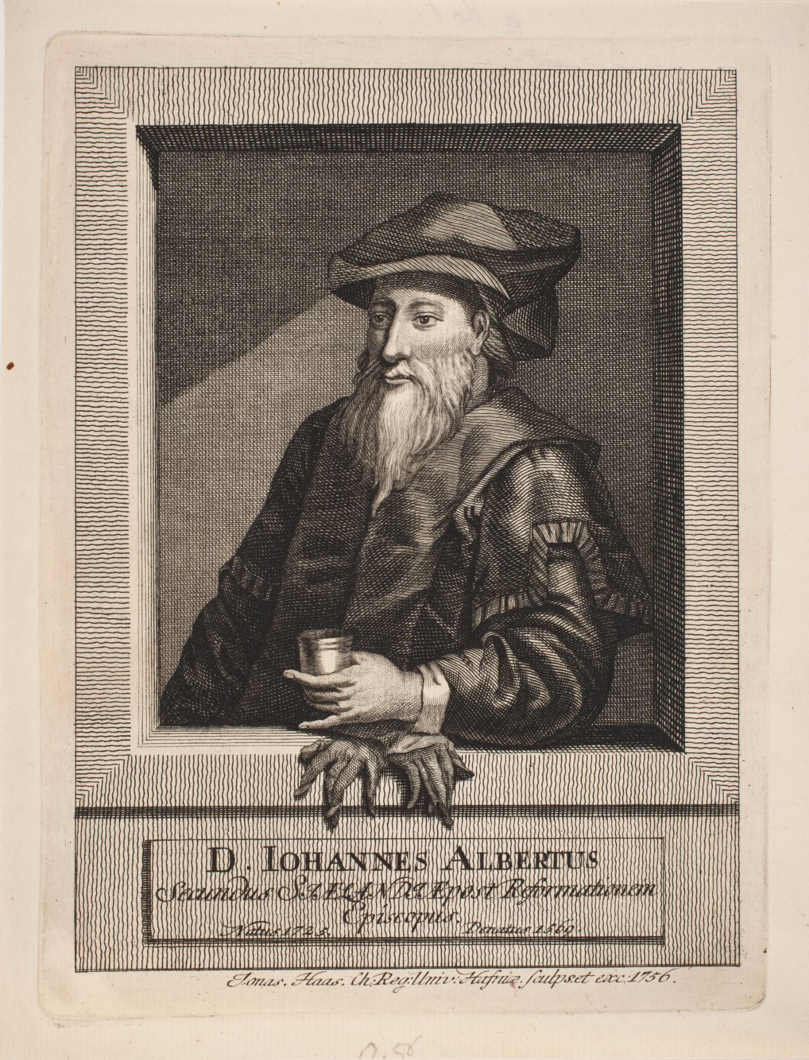 Biskop Hans Albertsen, Jonas Haas, 1756