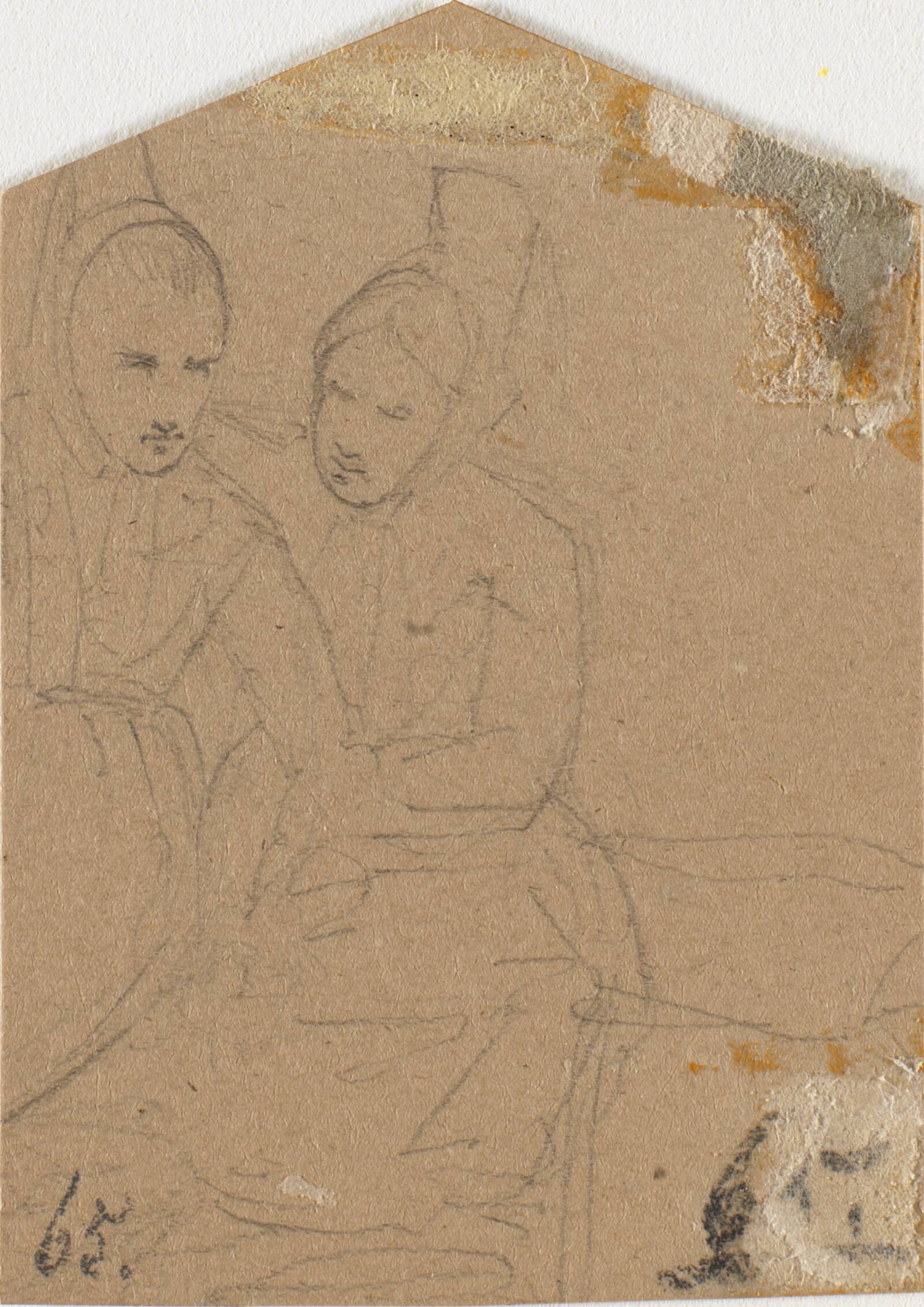To kvinder, Wilhelm Bendz, 1831