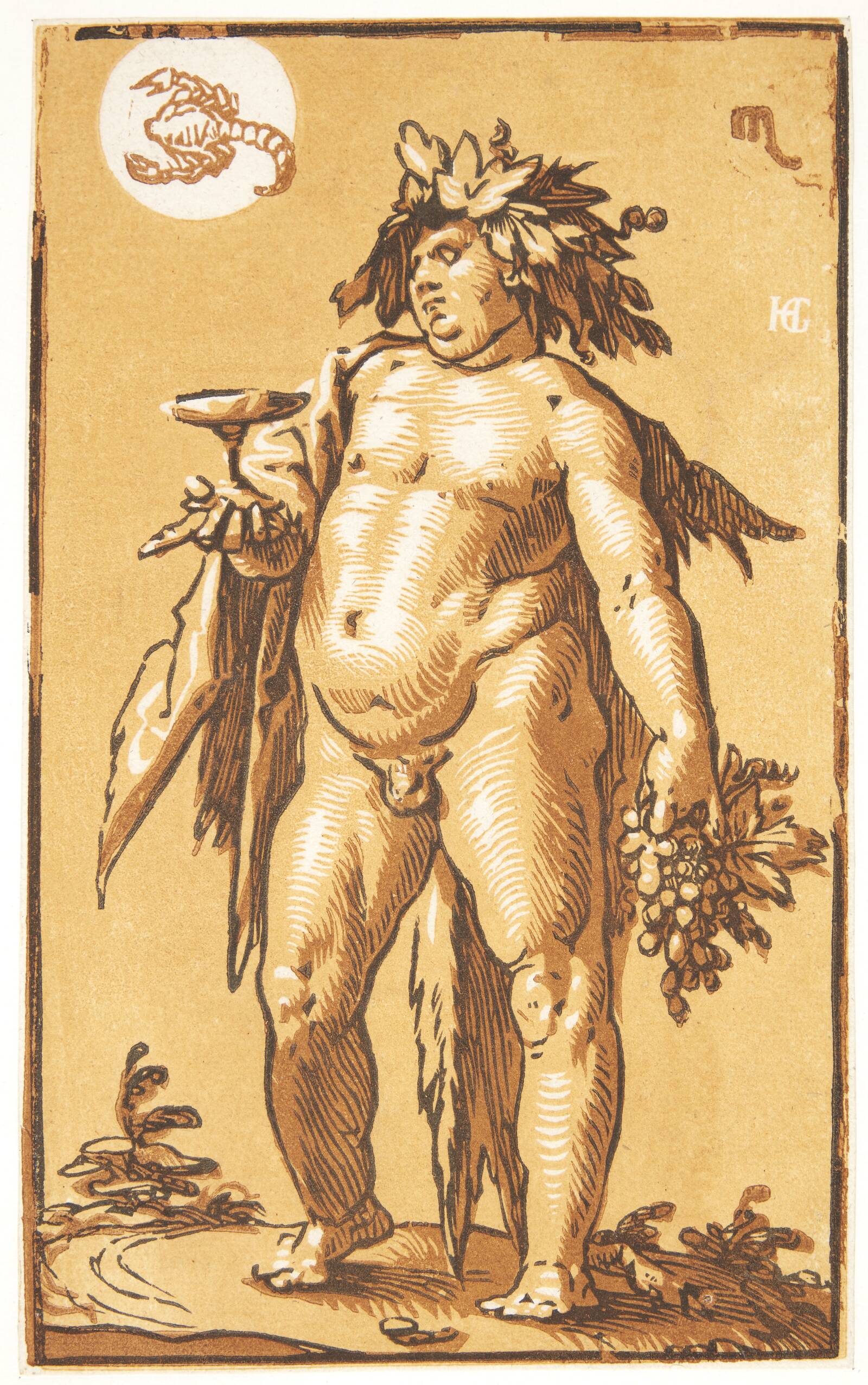 Bakkus, Hendrick Goltzius, 1592-1595