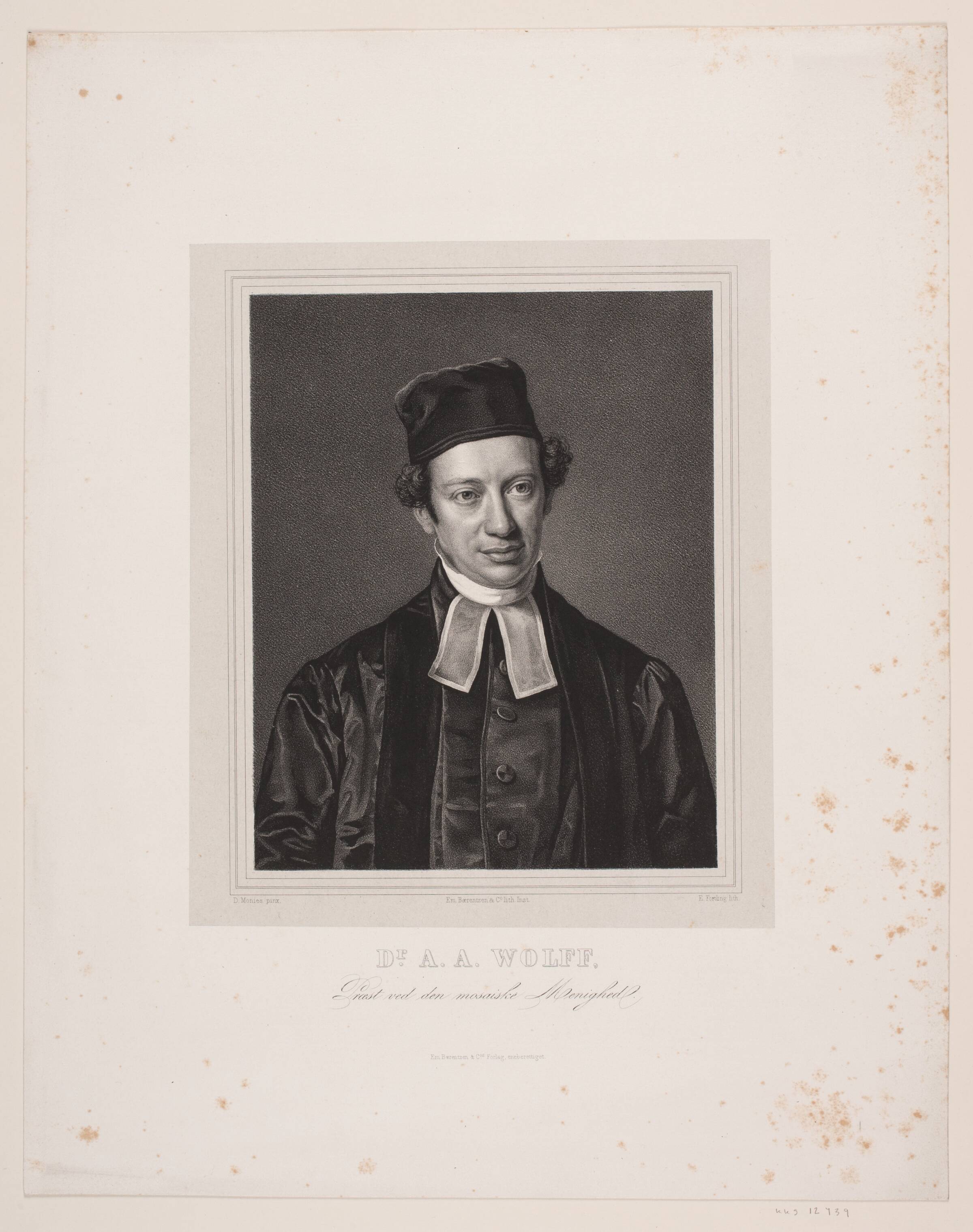 Abraham Alexander Wolff, Edvard Fortling, 1854