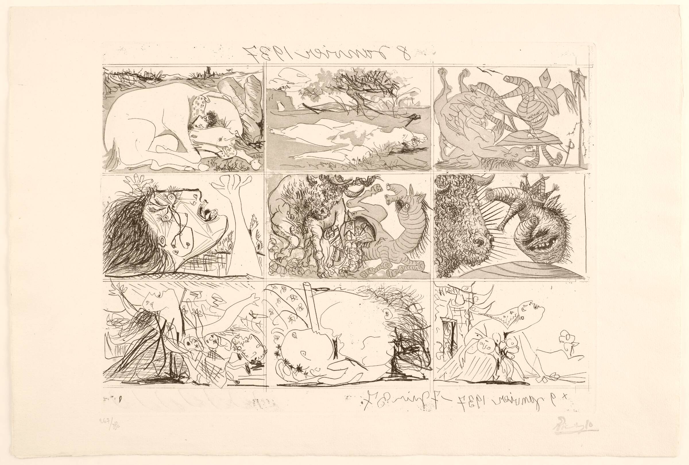 Francos løgn og drøm, Pablo Picasso, 1937