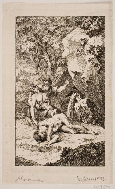 Illustration til Salomon Gessners "Abels død", 1764
