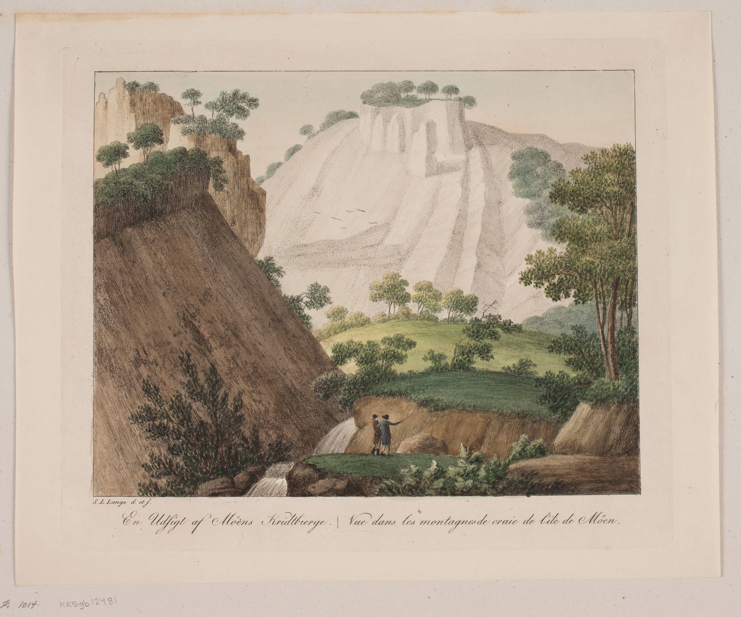 En udsigt af Møns kridtbjerge, Søren L. Lange, 1803