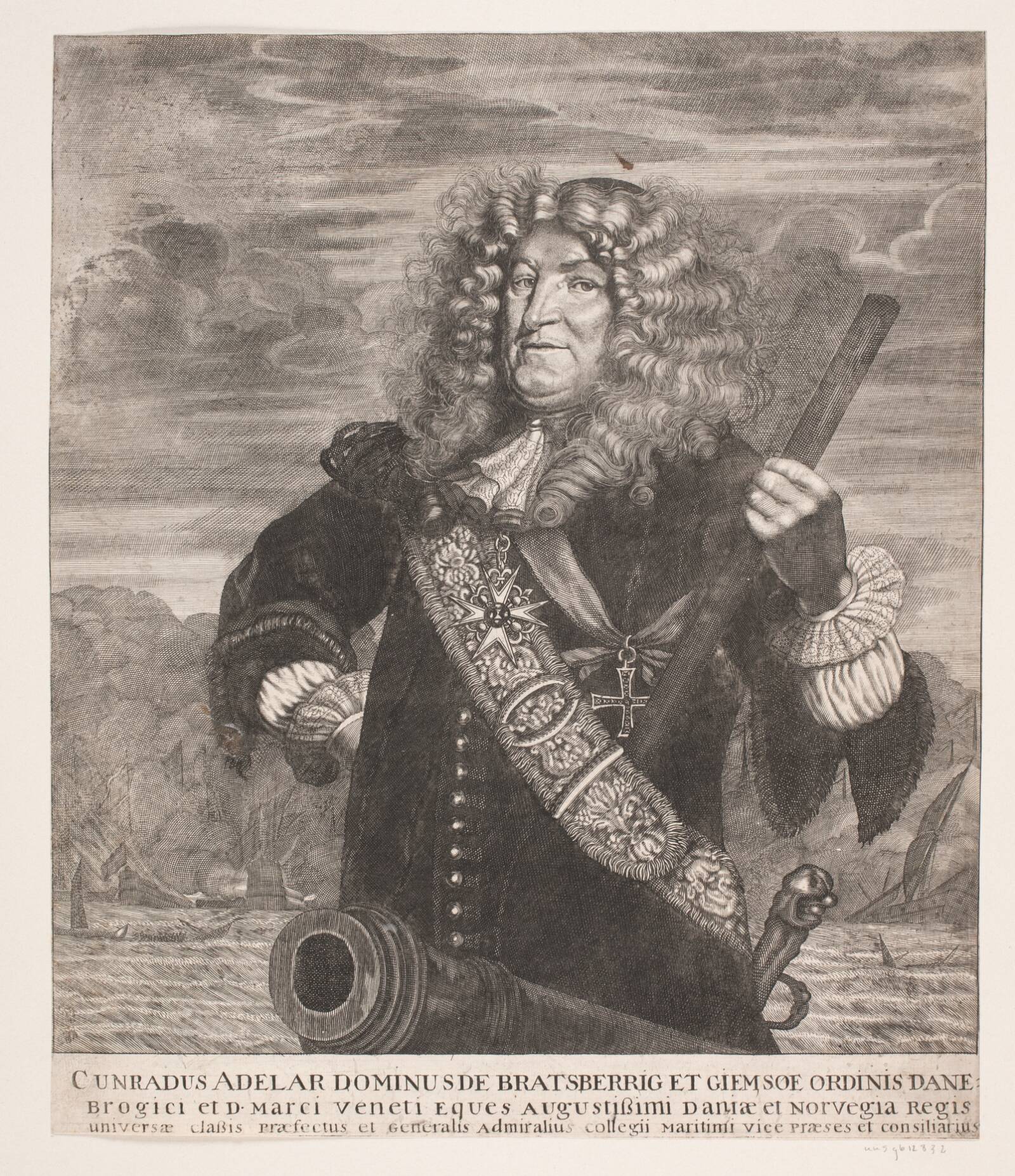 Admiral Cort Adeler, Ubekendt, 1670-1675