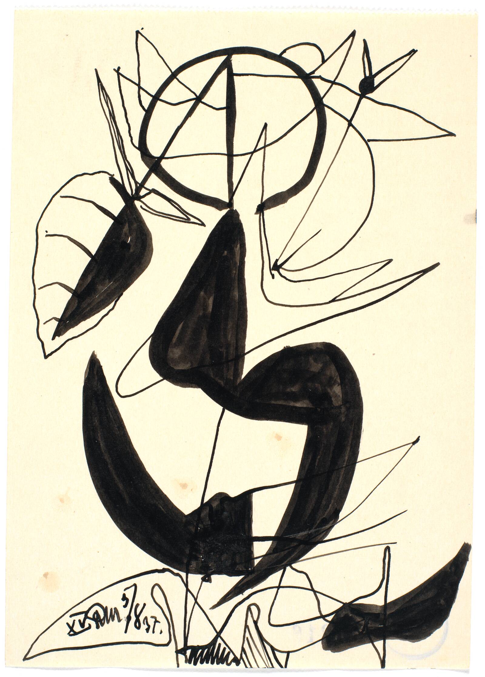 Botanisk figuration, Richard Mortensen, 1937