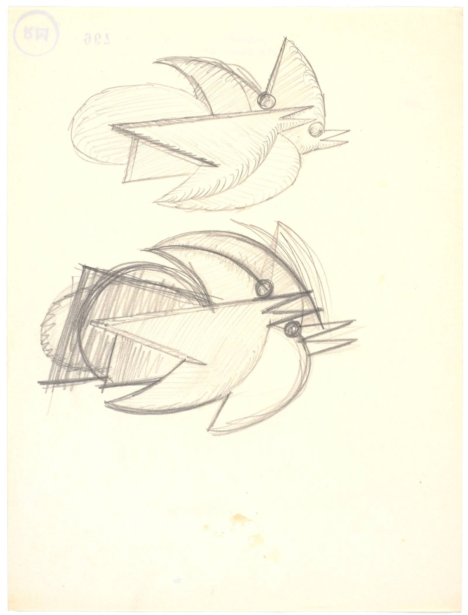To dobbeltfugle, Richard Mortensen, 1937-1939