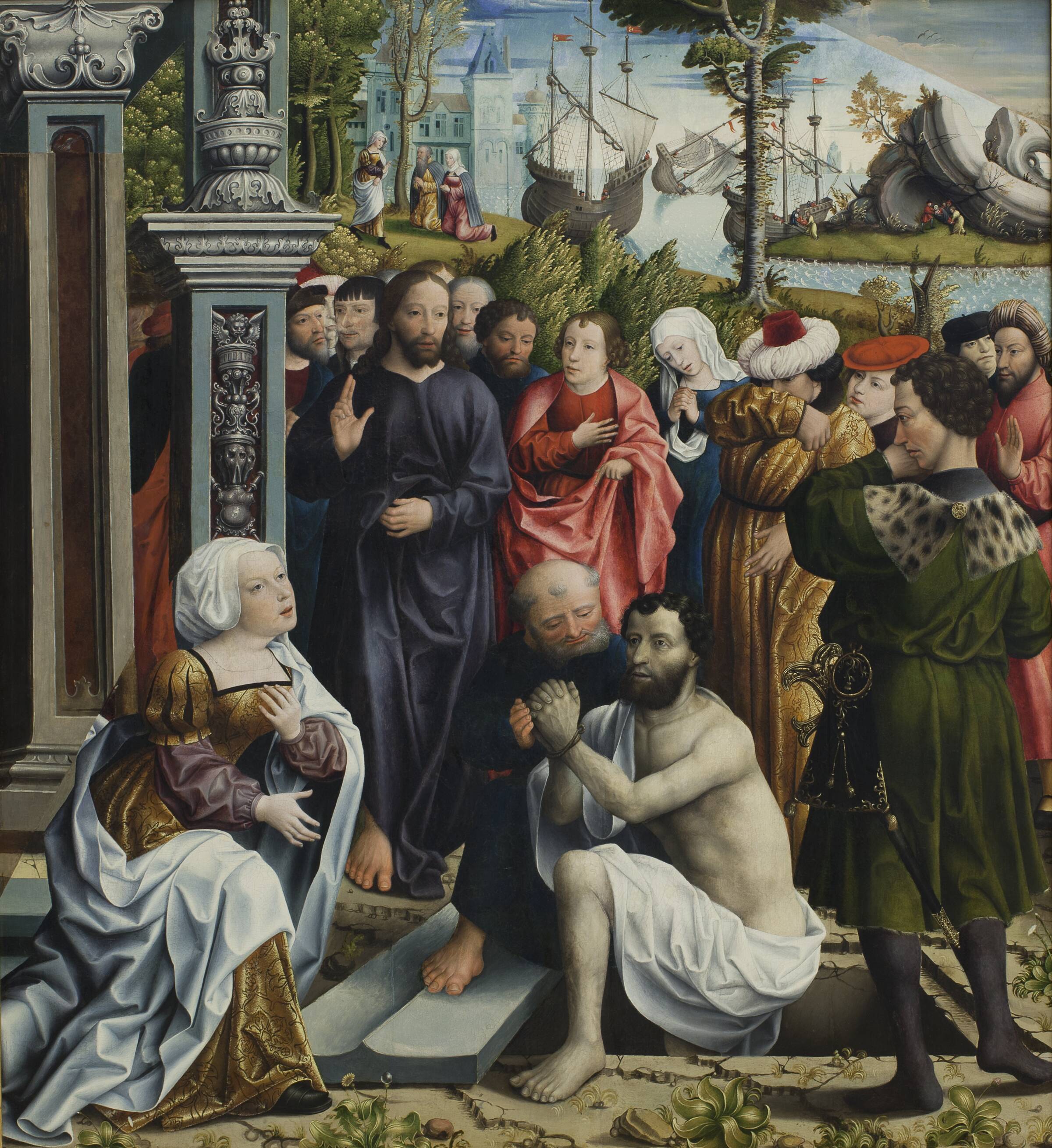 Lazarus' opvækkelse, Mesteren for Skt. Maria Magdalena-Legenden, 1515-1520