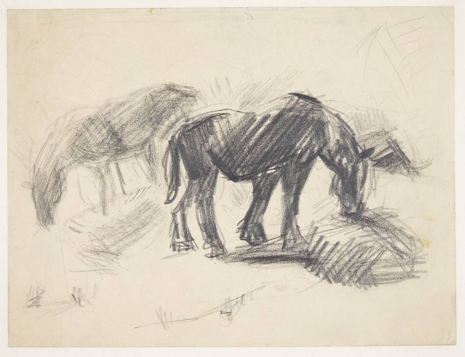 To heste på græs, Ebba Carstensen, 1900-1967