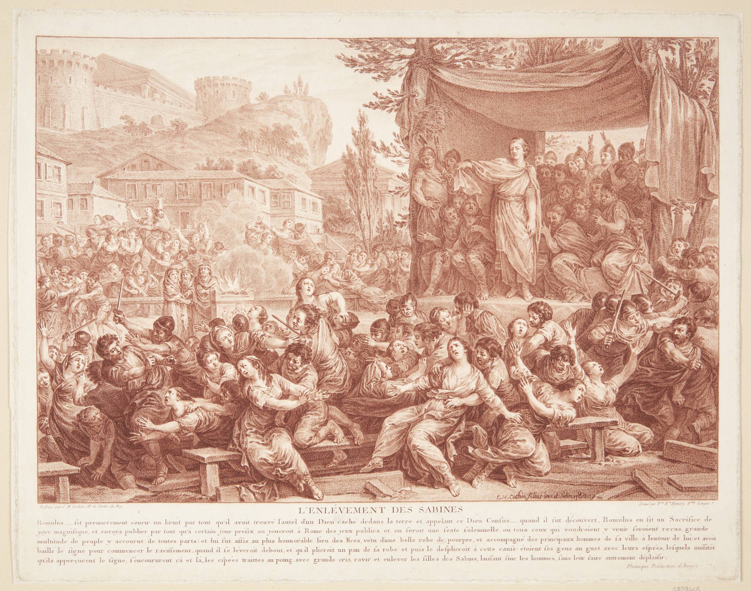 Sabinerindernes rov, Thérèse Éléonore Lingée, 1780-1799