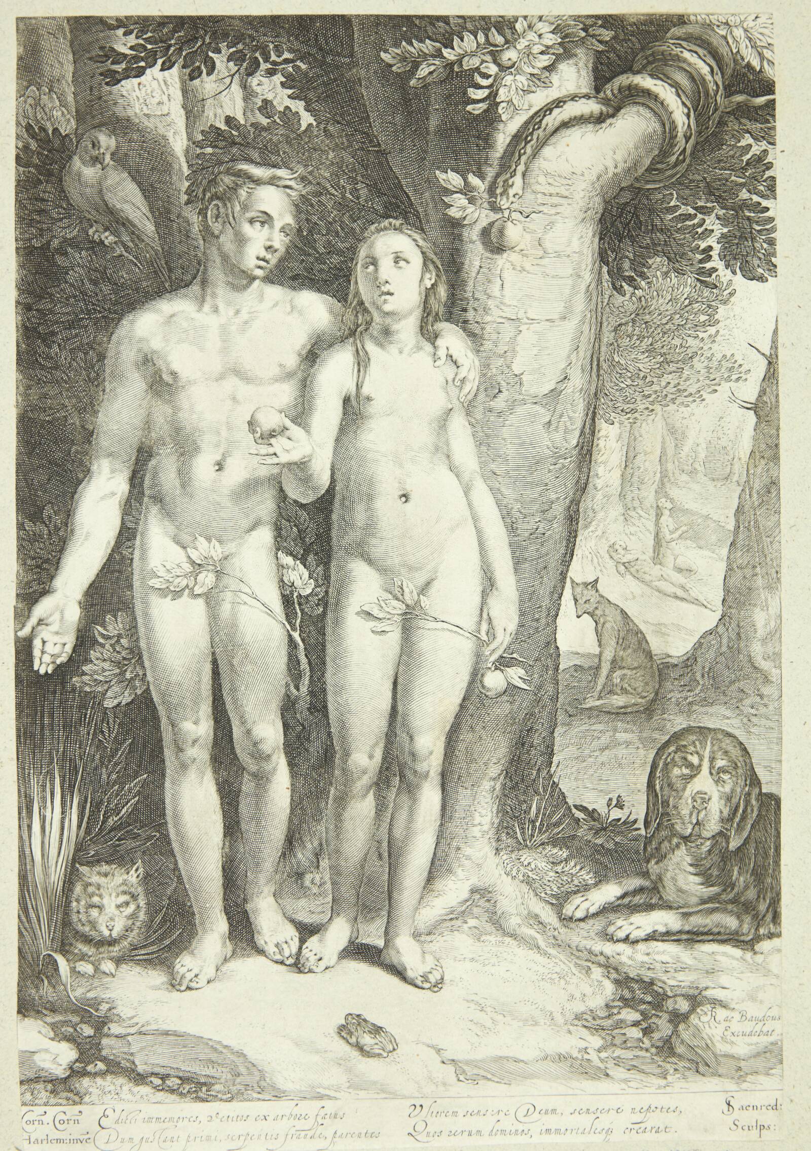 Syndefaldet, Jan Saenredam, 1605