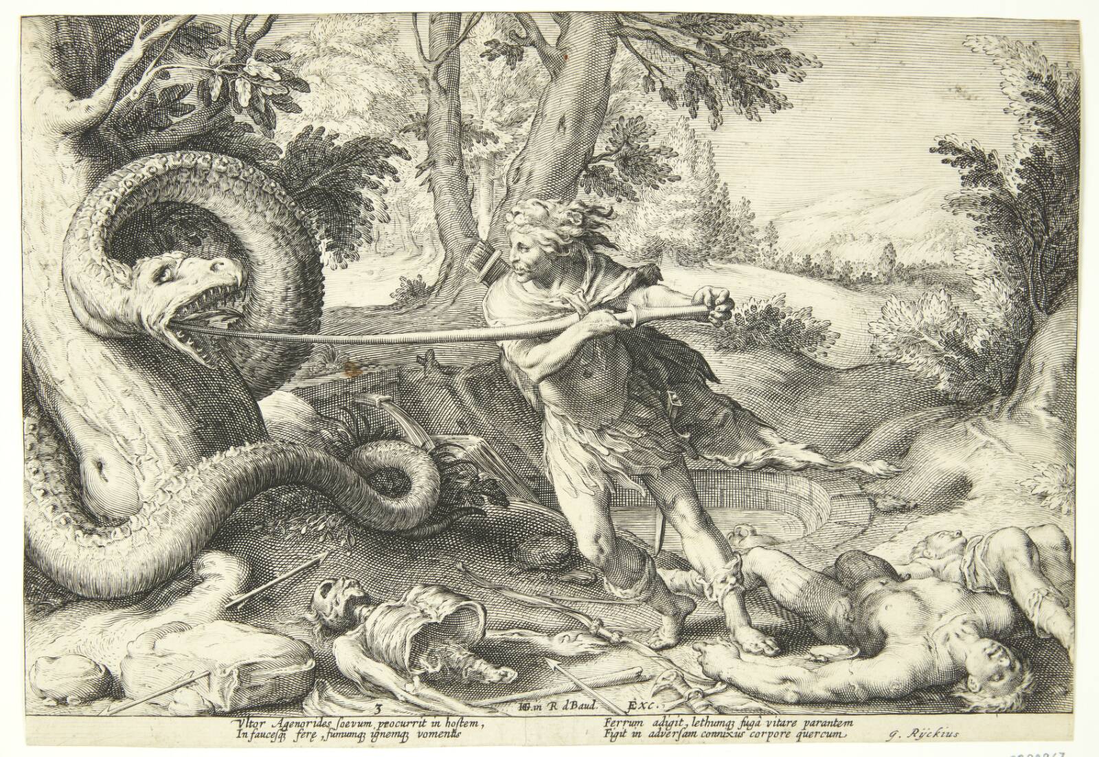 Kadmos dræber dragen, Ubekendt, 1588-1591