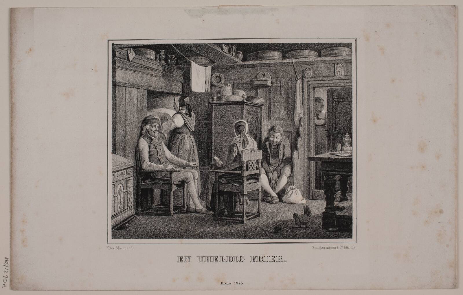 En uheldig Frier, Ubekendt, 1845