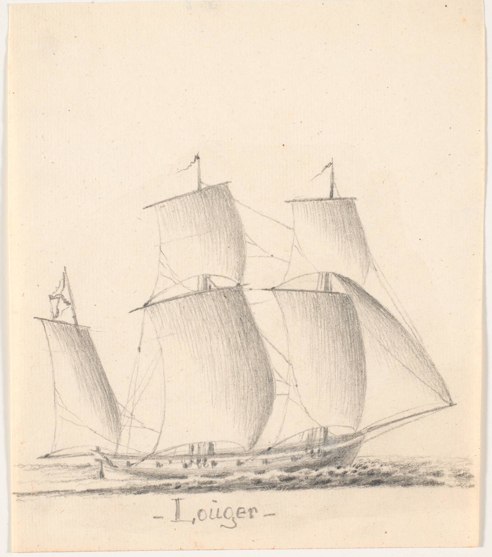 Louger for fulde sejl, C.A. Lorentzen, 1746-1828