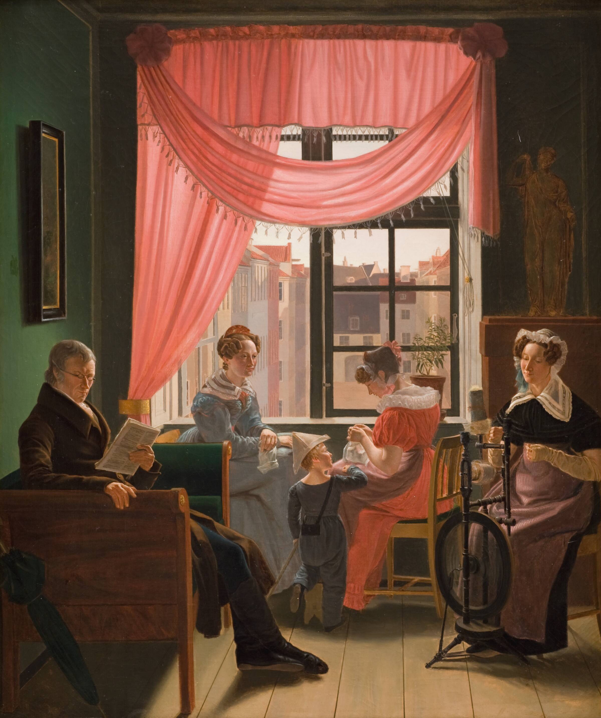 Familiebillede, Emil Ditlev Bærentzen, 1827