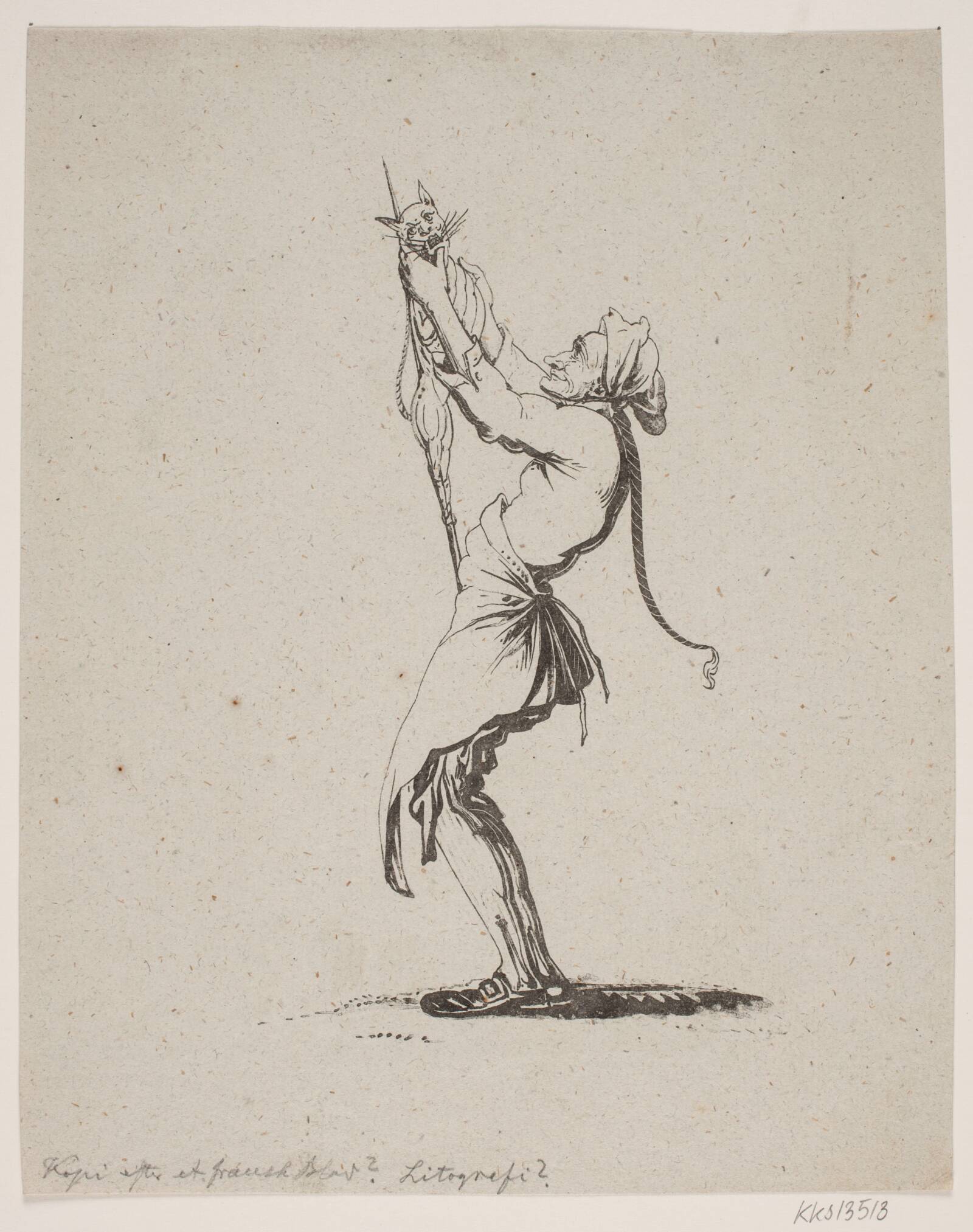 Kokken og katten, Ubekendt, 1800-1849