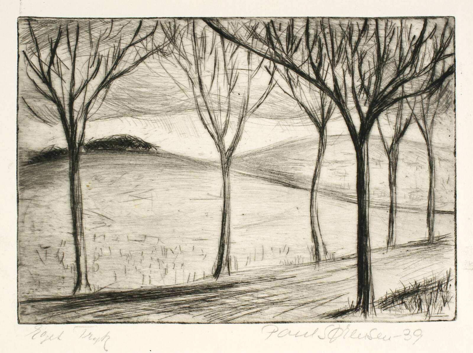 Kongevejen ved Niverød, Poul Sørensen, 1939