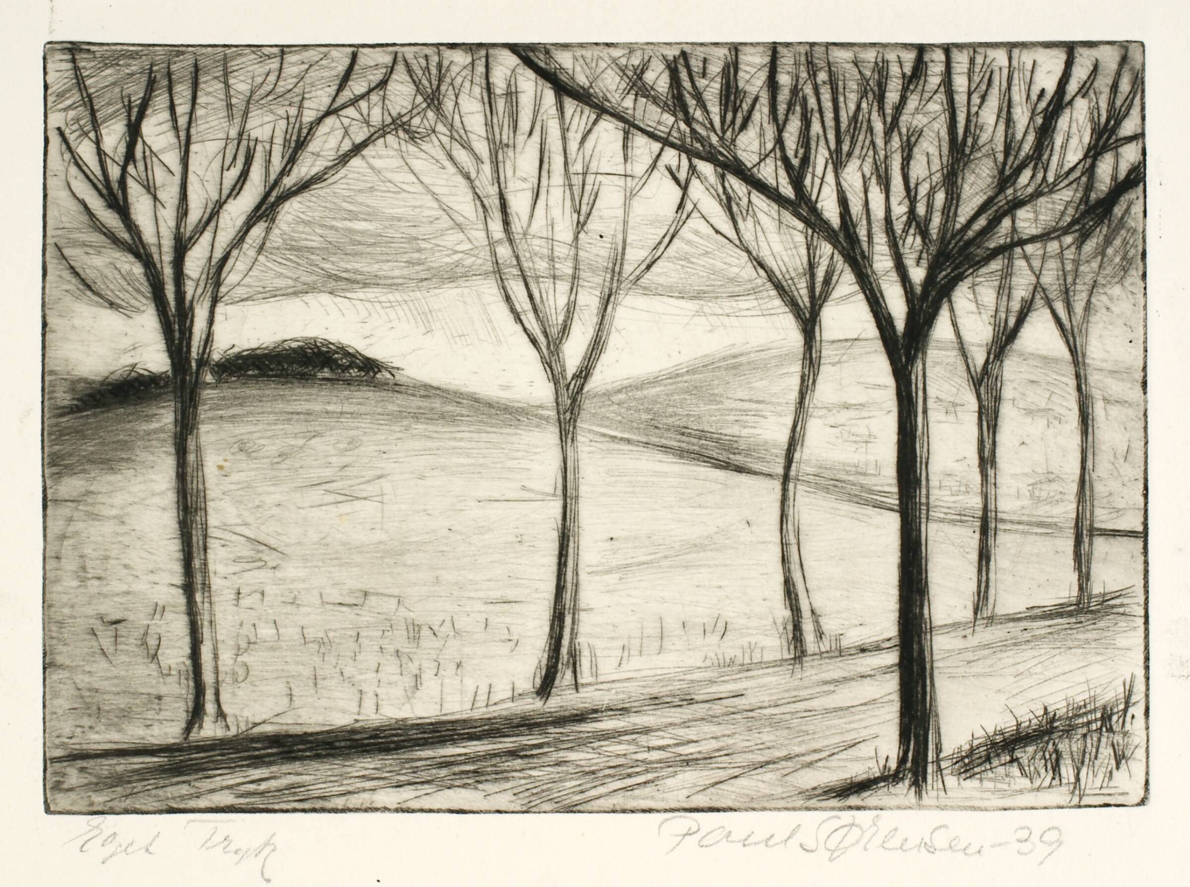 Kongevejen ved Niverød, Poul Sørensen, 1939