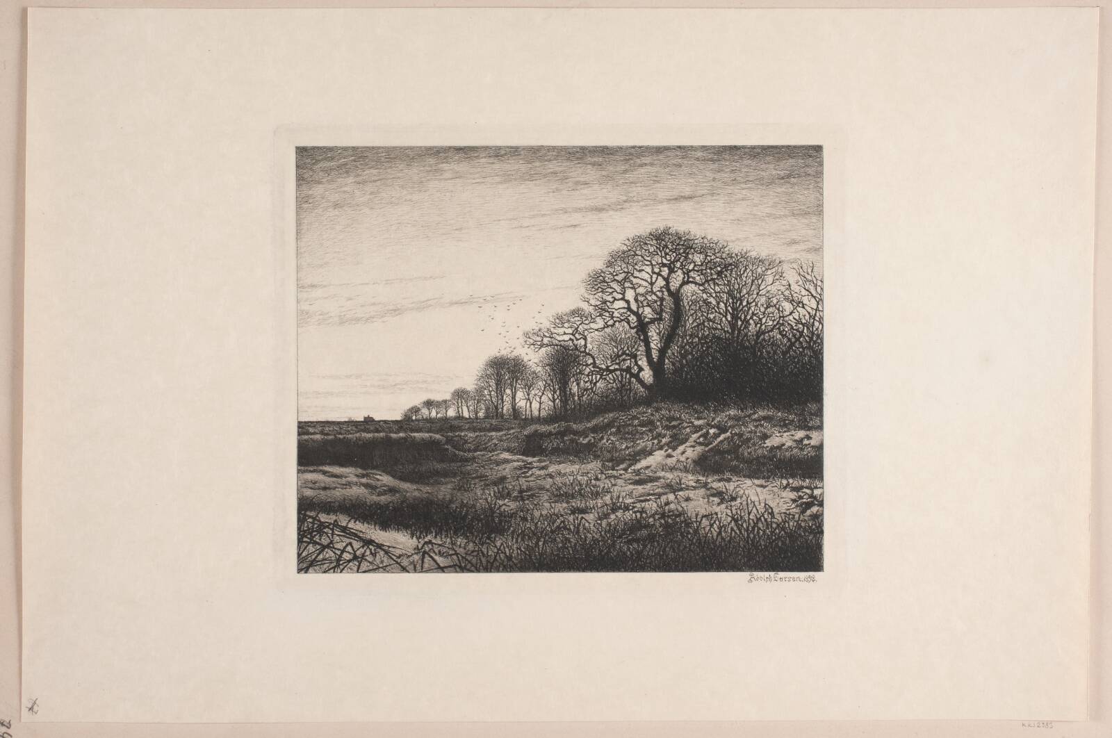 Februaraften, Adolph Larsen, 1898