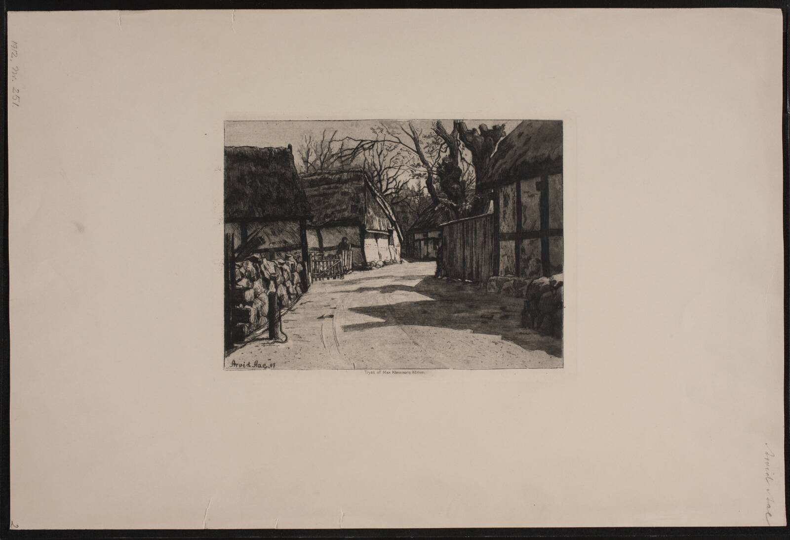 En landsbygade, Arvid Aae, 1907