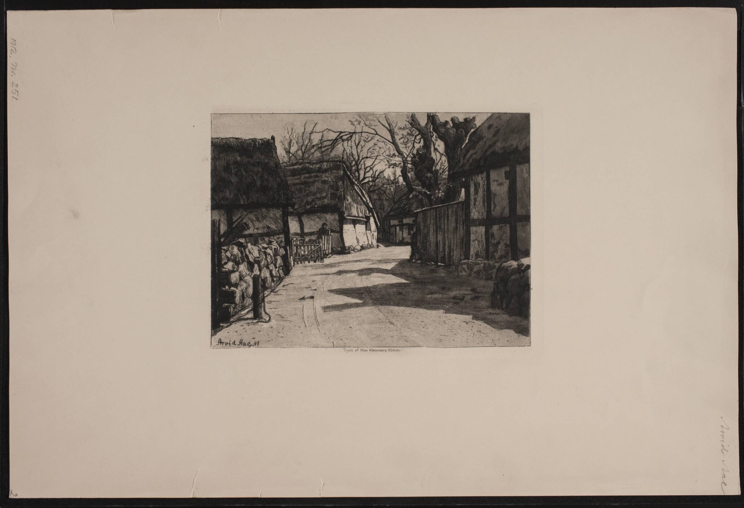 En landsbygade, Arvid Aae, 1907