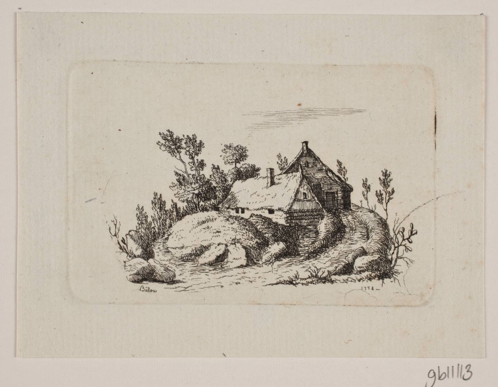 Landskab, Johan Bülow, 1778
