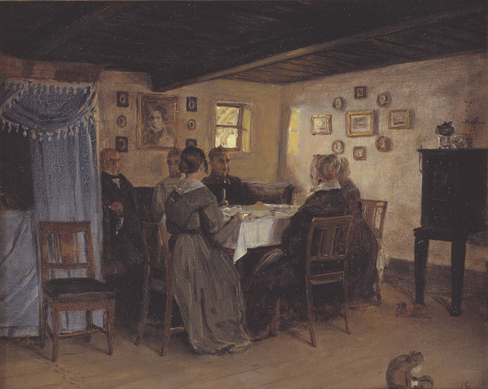Stue i Vejby, P.C. Skovgaard, 1843