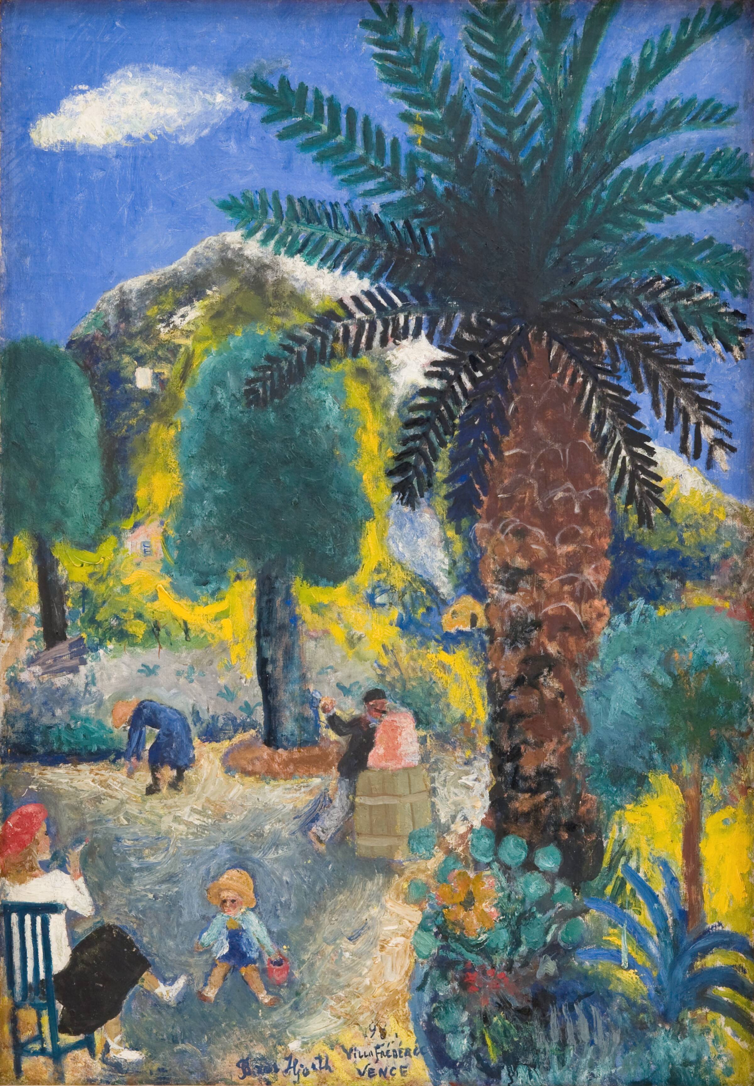 Familieidyl i Vence, Bror Hjorth, 1931