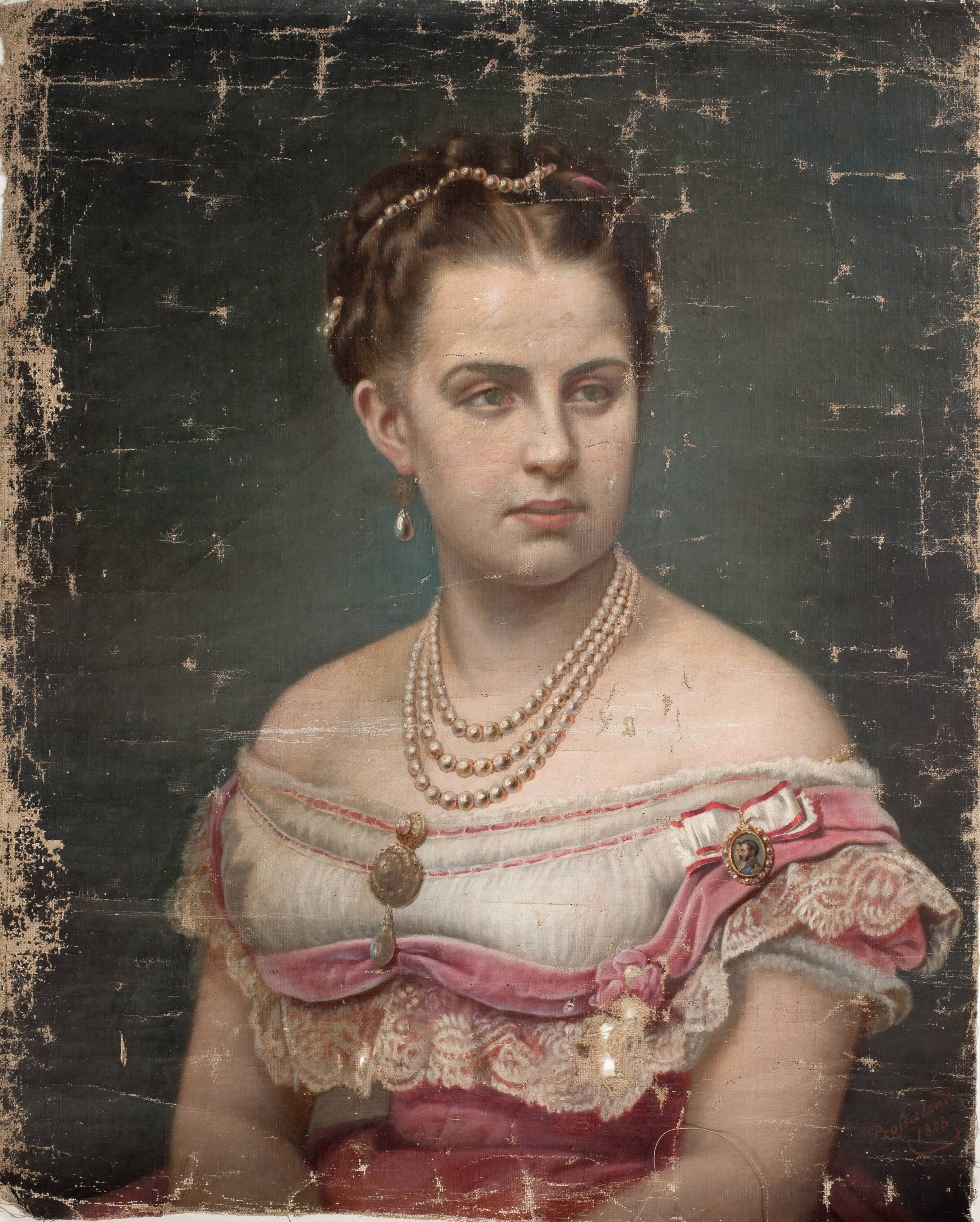 Dronning Olga af Grækenland, Elisabeth Jerichau Baumann, 1868
