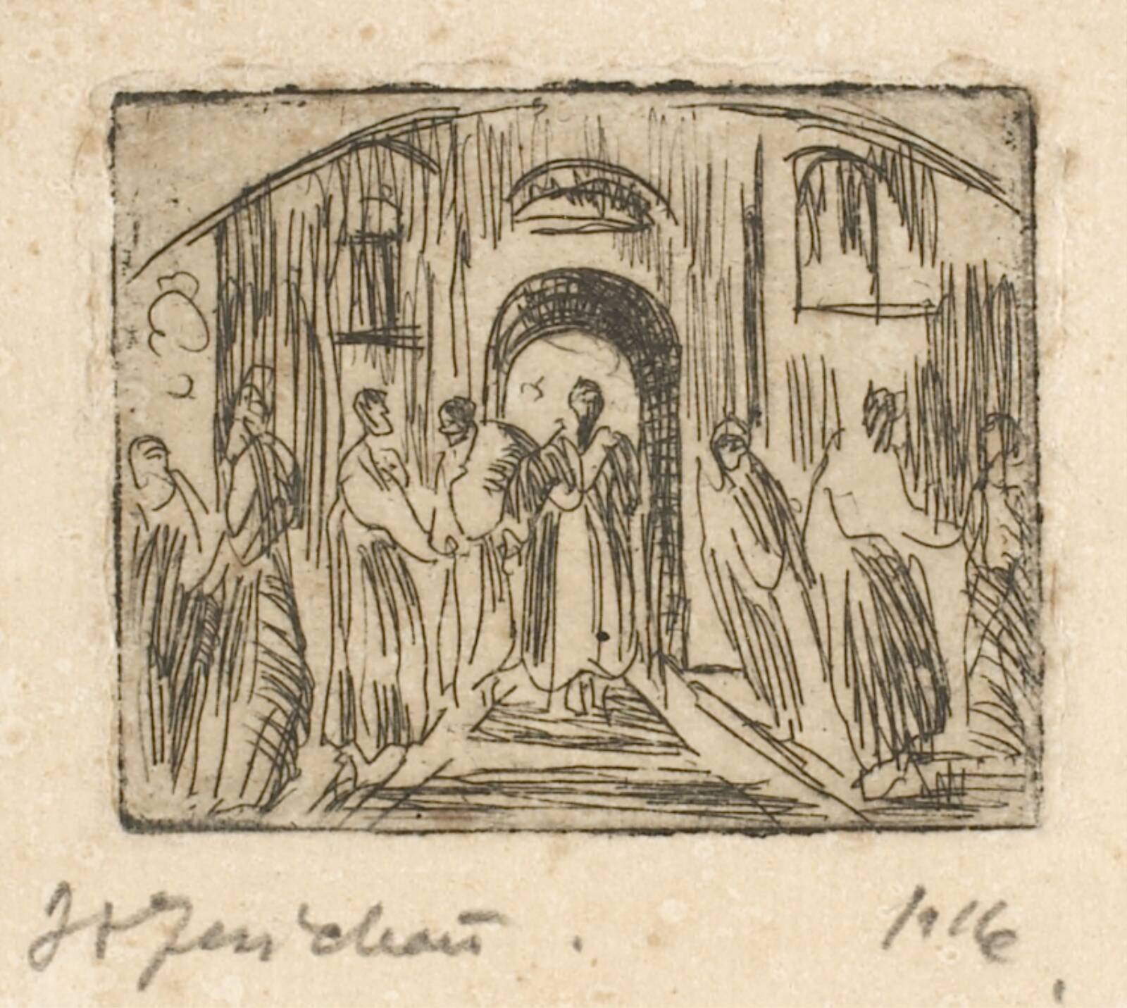 Komposition, J.A. Jerichau, 1916