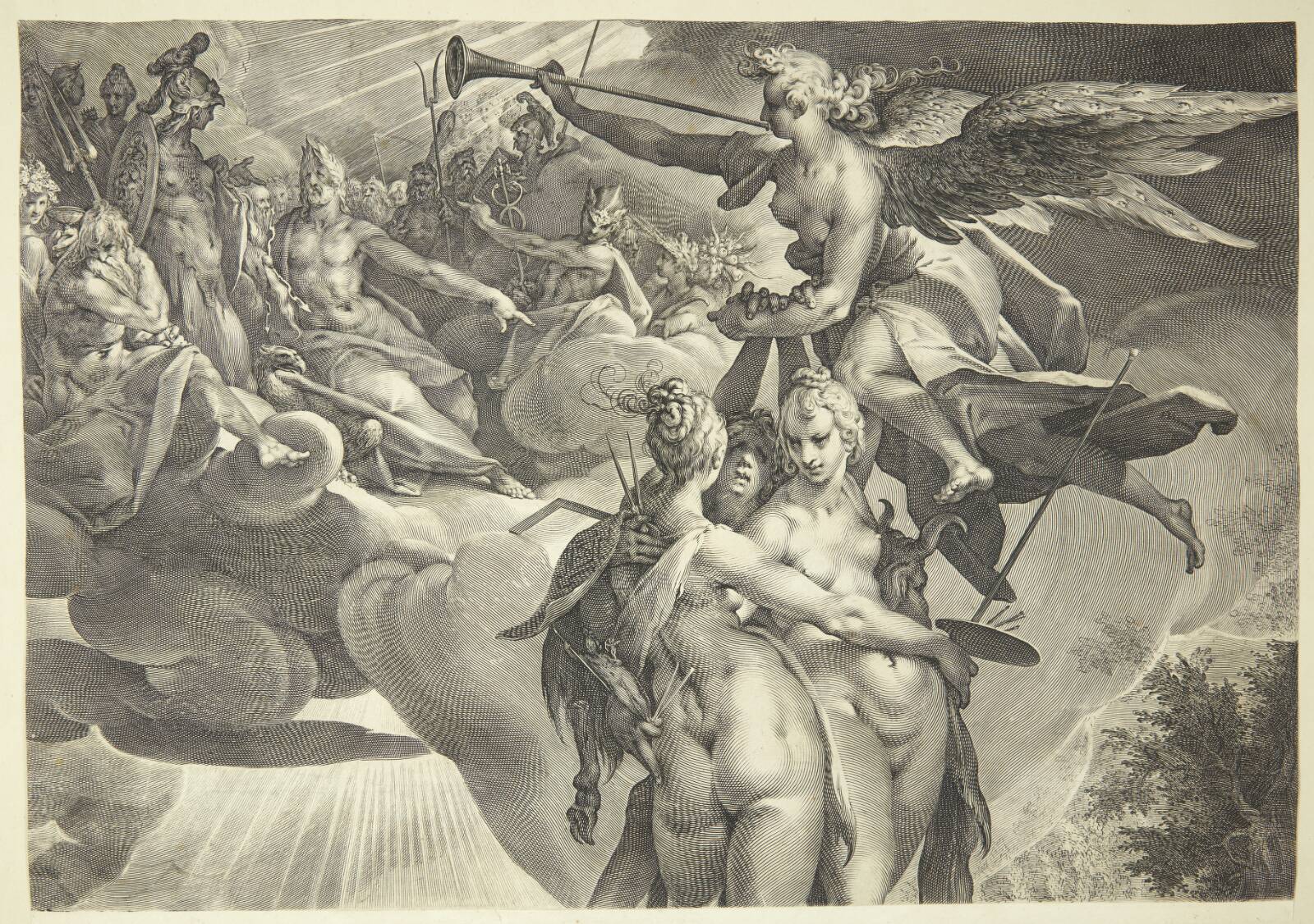 Kunstarternes ophøjelse, Jan Harmensz. Muller, 1597