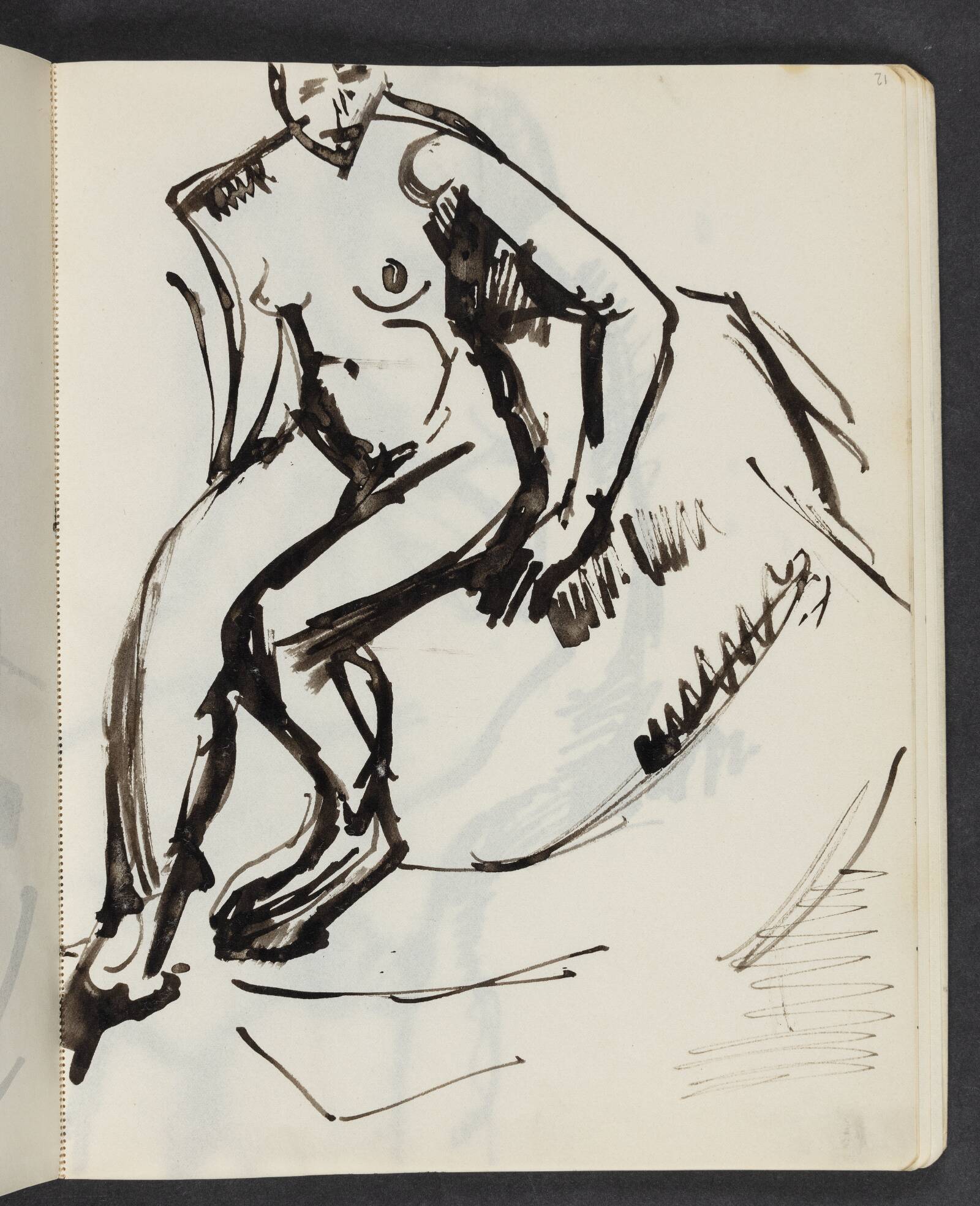 Modelstudie, Astrid Holm, 1876-1937