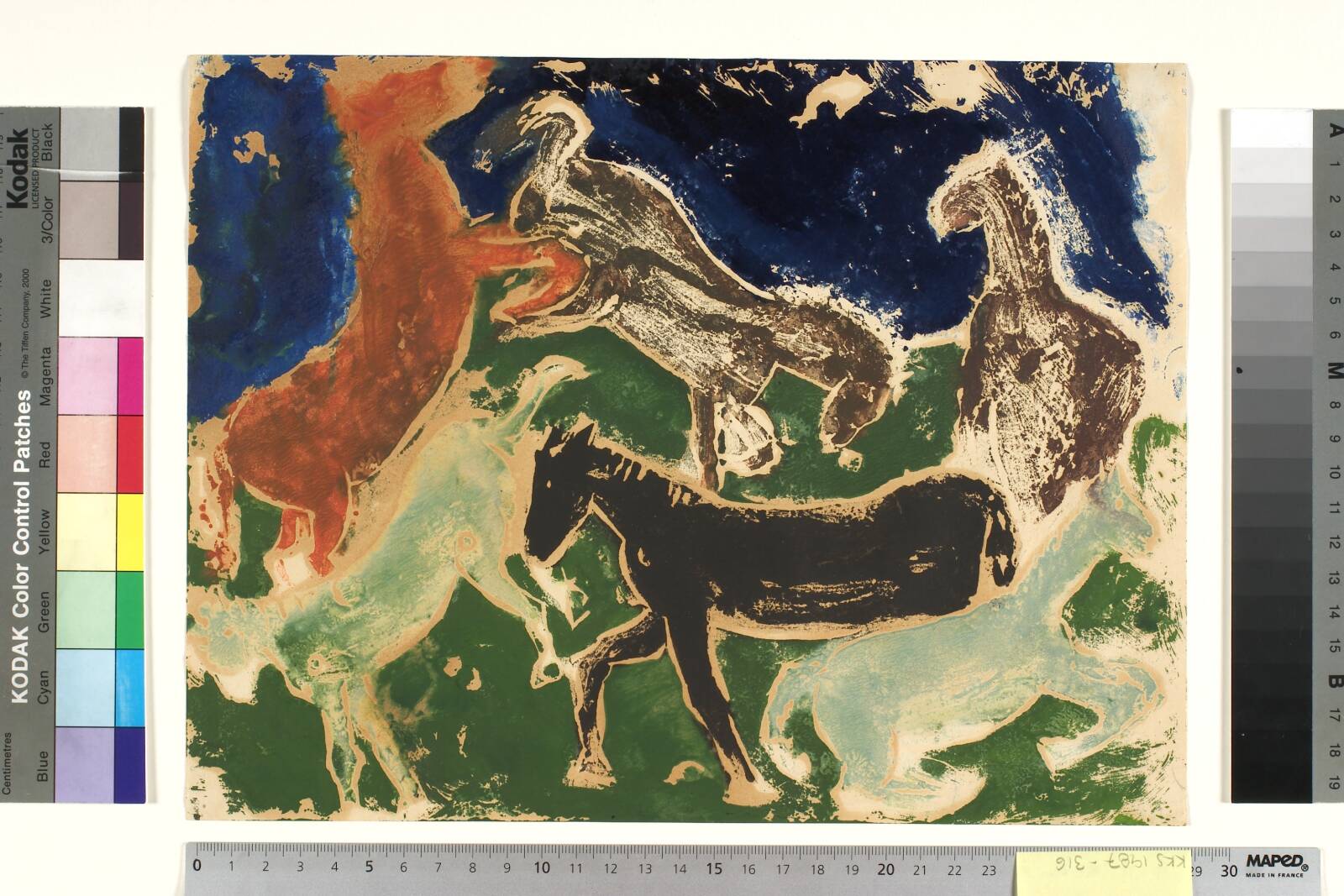 Komposition med heste, Jens Søndergaard, 1932