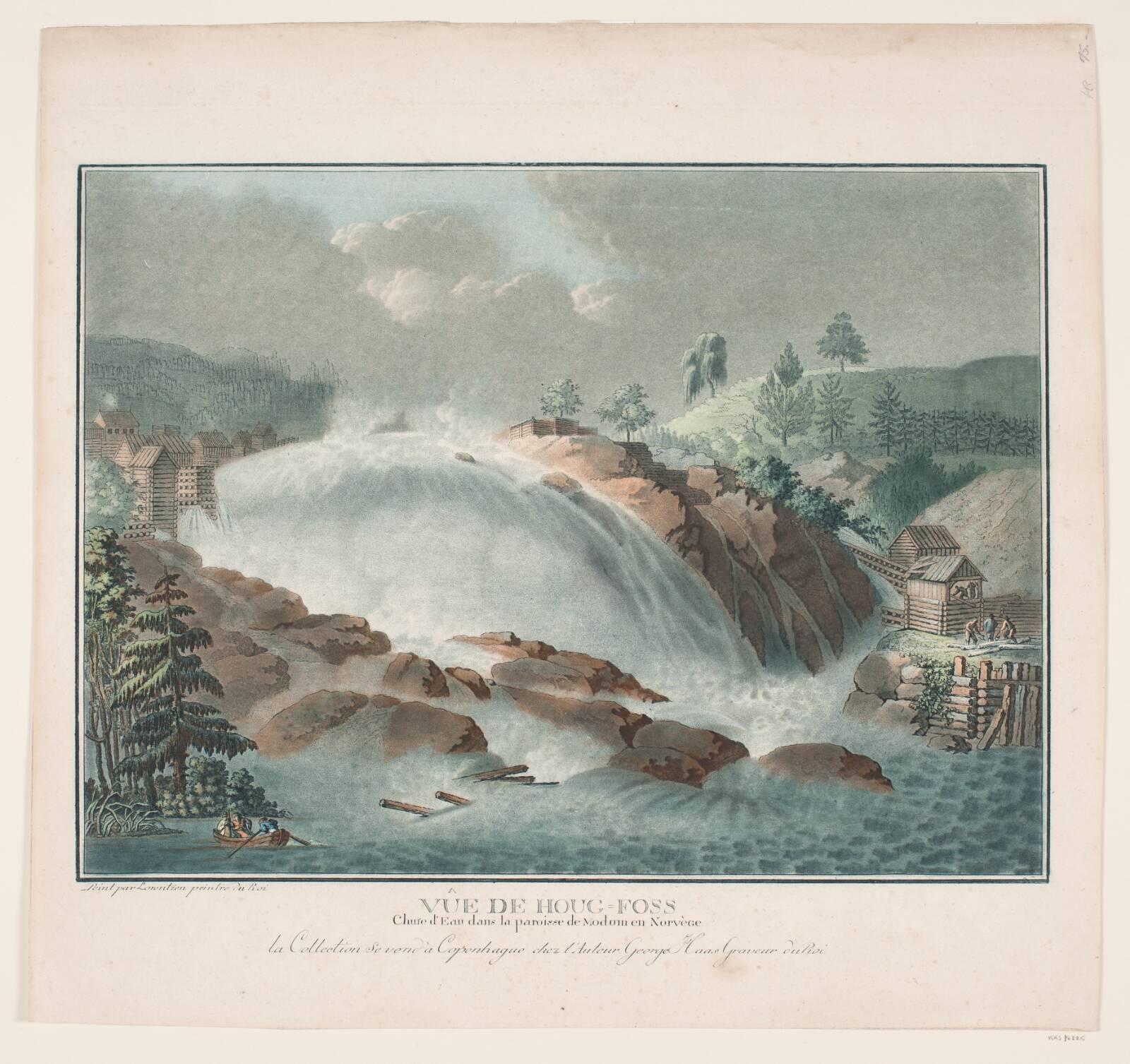 Vûe de Houg-Foss, by Georg Haas, 1788-1792