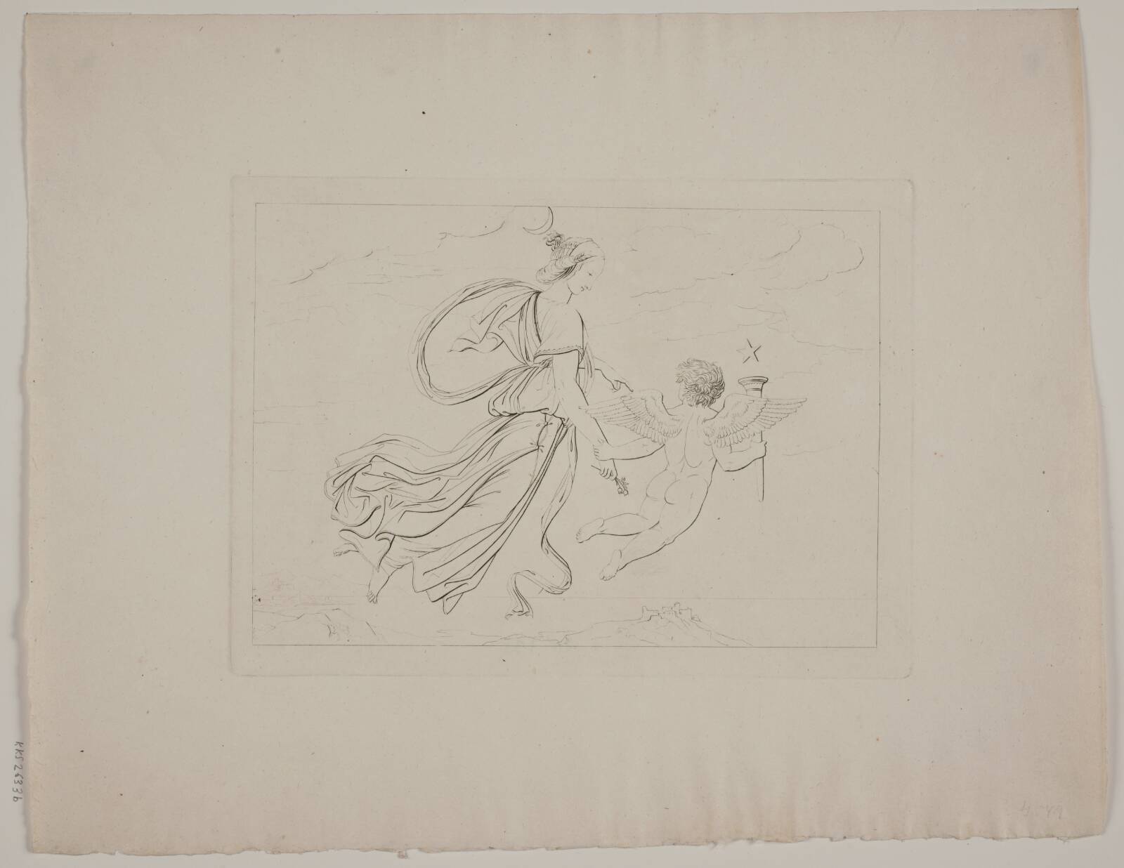 "Natten", J.L. Lund, 1777-1867