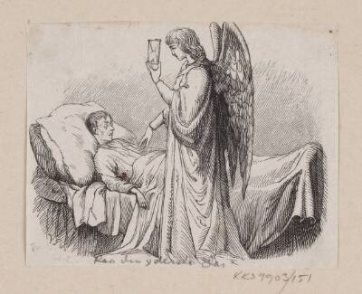 Illustration til "Paa den yderste Dag" i H.C. Andersen, "Eventyr og Historier", Bind 2