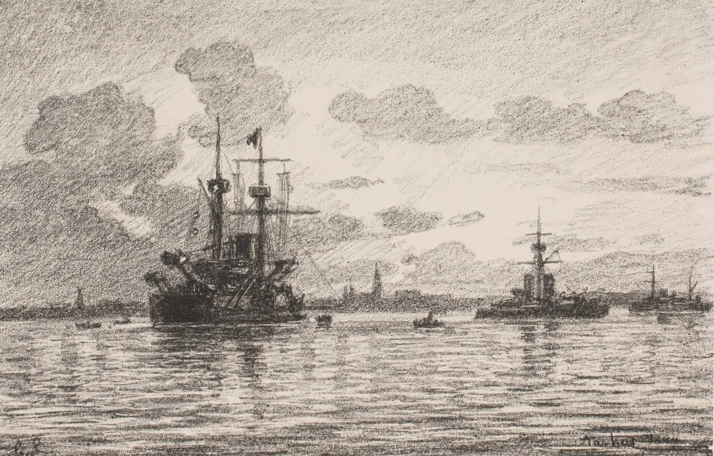 Fra Aarhusbugten, Carl Locher, 1894