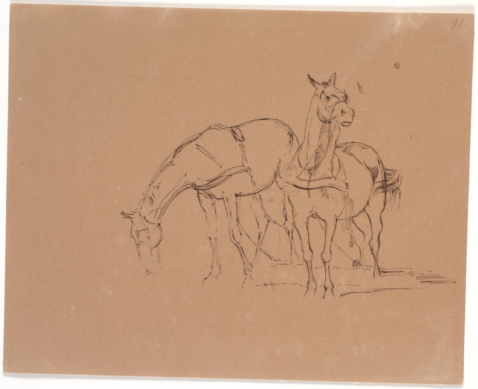 Hestespand, Johan Thomas Lundbye, 1847
