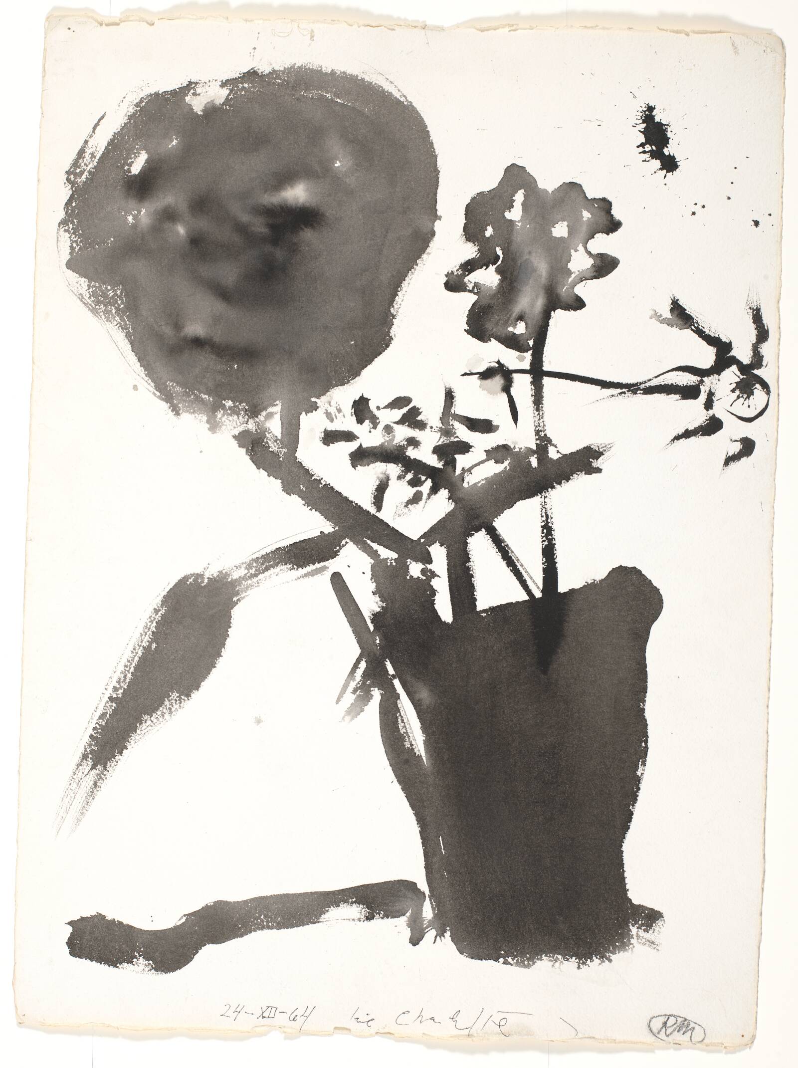 Blomster i vase, Richard Mortensen, 1963-1965