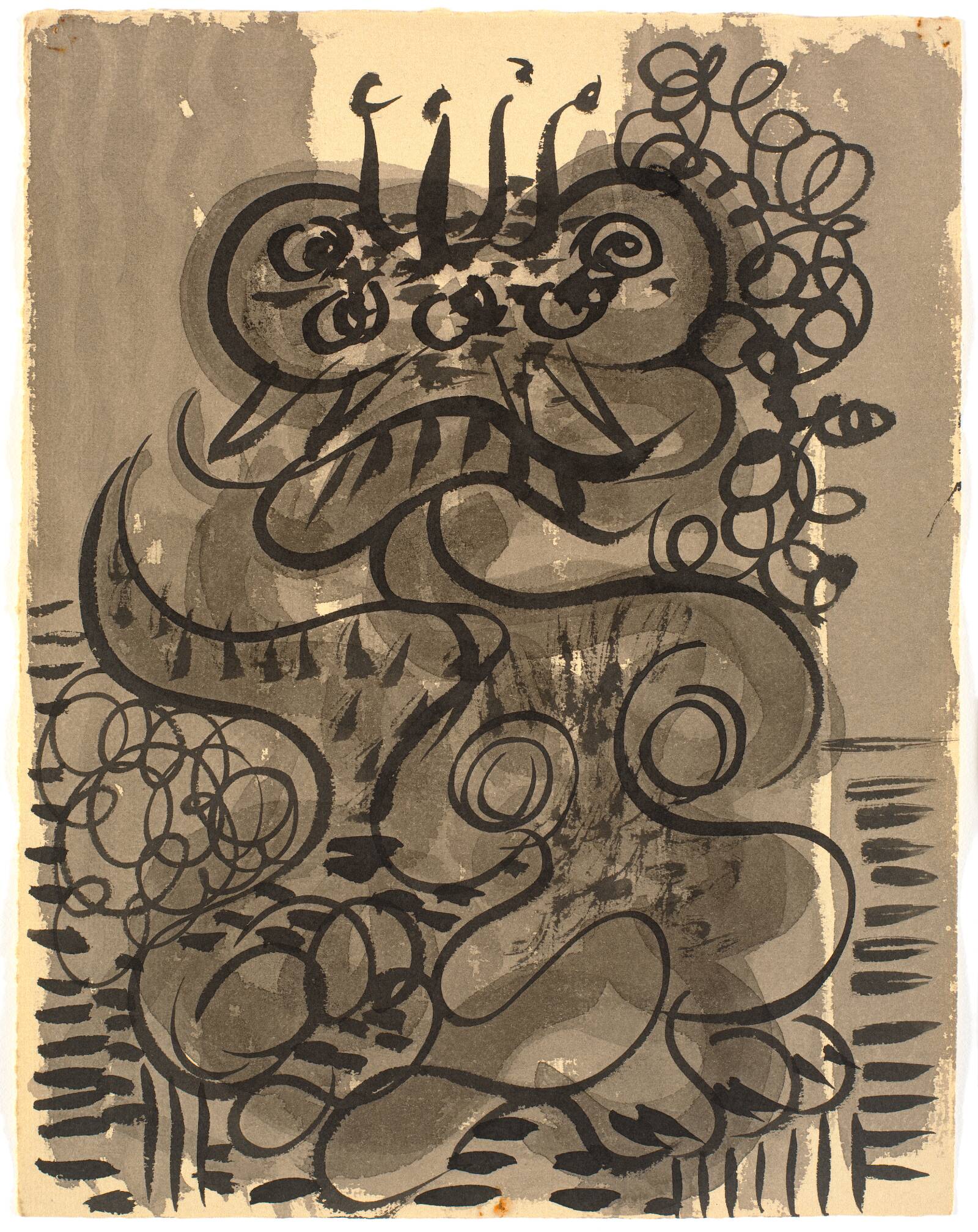 Botanisk figuration, Richard Mortensen, 1945-1948