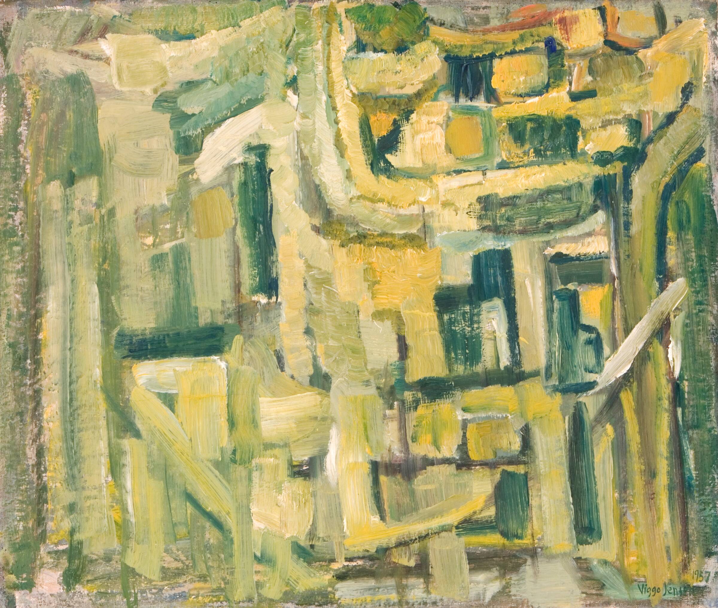 Billede i gult og gråt, Viggo Jensen, 1957